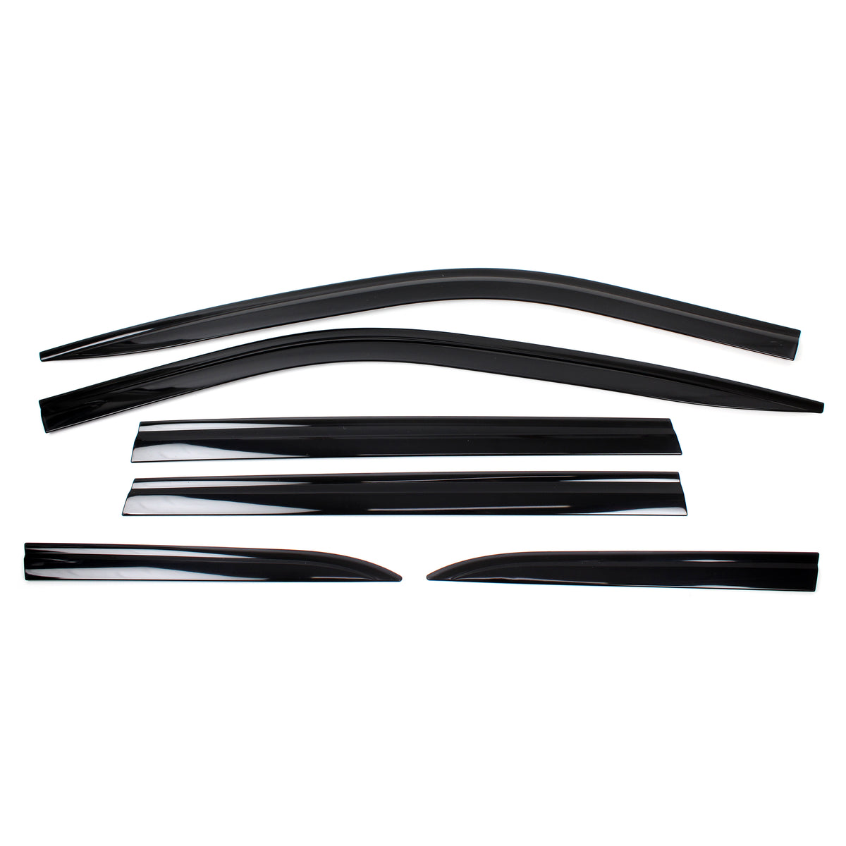 Smoked Window Sun Vent Visor Rain Guards 6pcs for 2017-2023 Jeep Compass