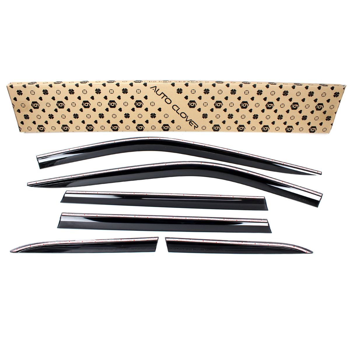 Smoked Window Sun Vent Visor Rain Guards 6pcs for 2017-2023 Jeep Compass