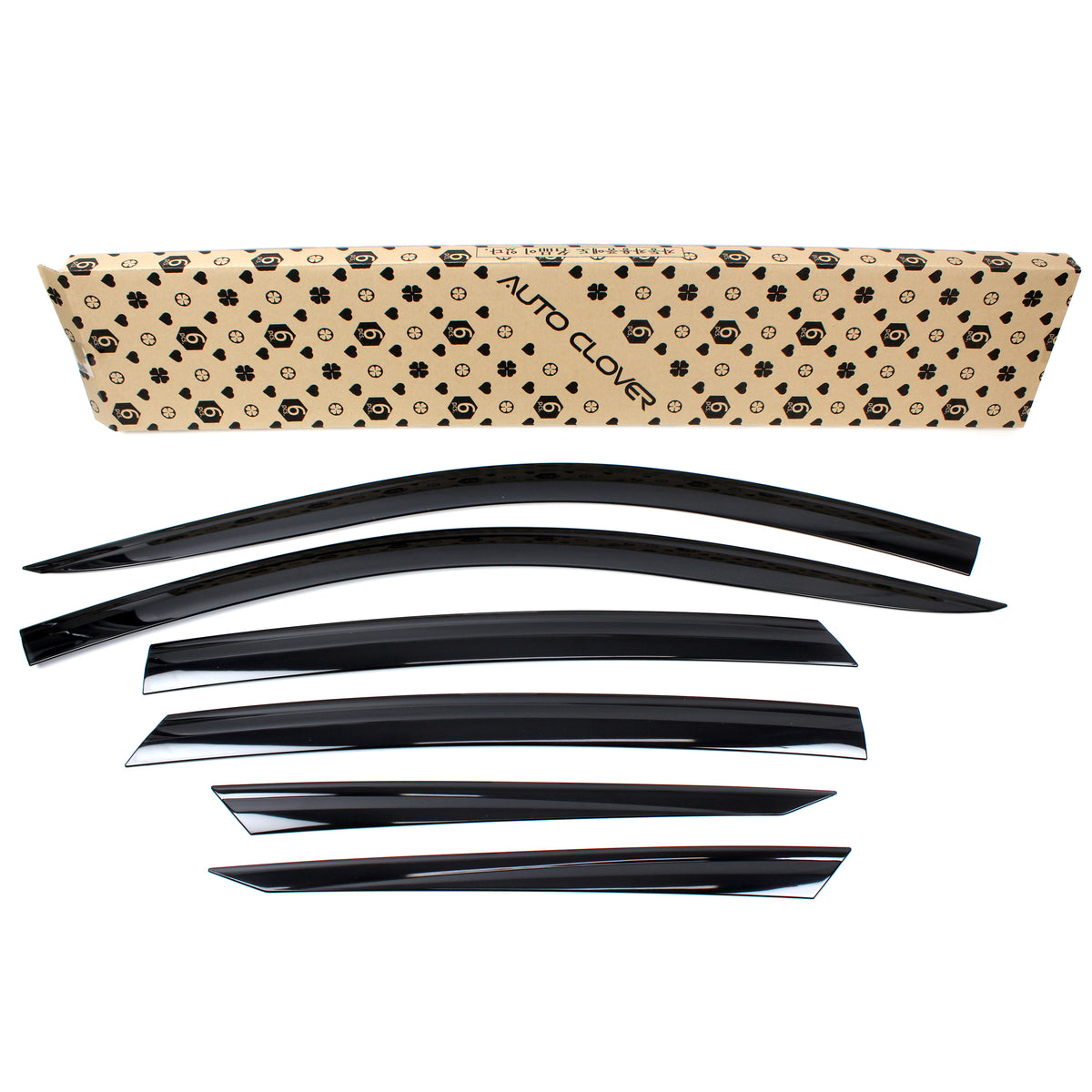 Smoked Window Sun Vent Visor Rain Guards 6pcs for 2018-2022 Honda Accord