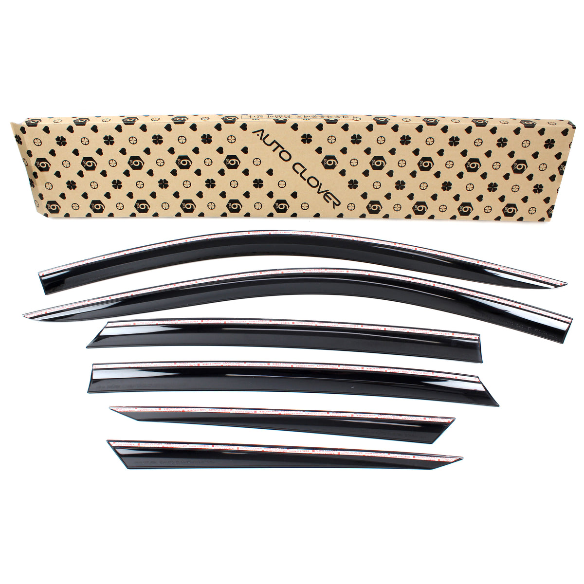 Smoked Window Sun Vent Visor Rain Guards 6pcs for 2018-2022 Honda Accord