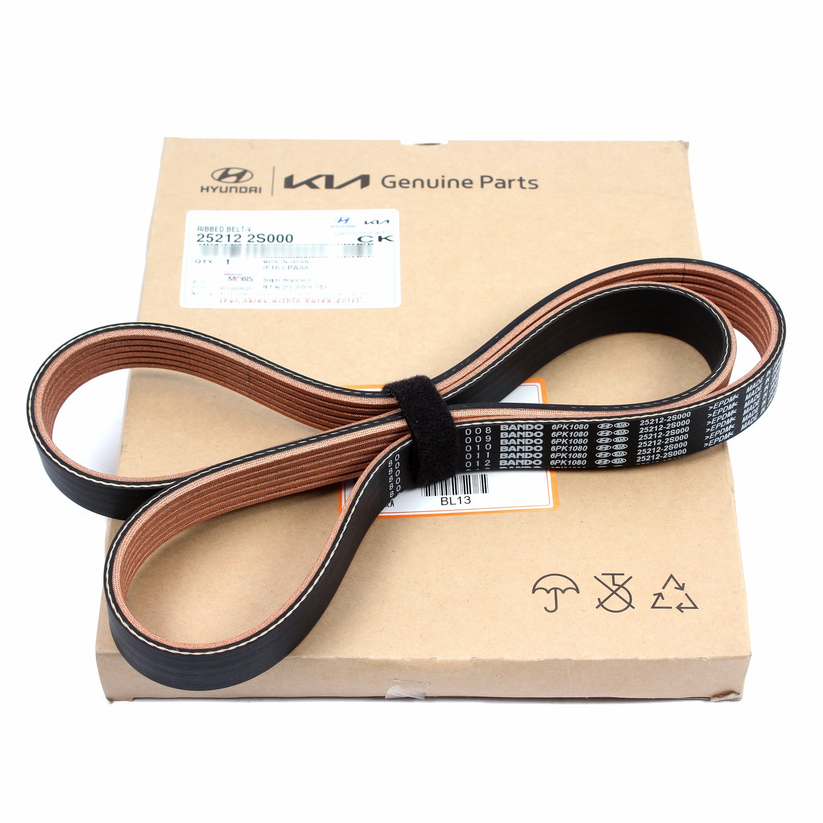 OEM V-Belt for 2020-23 Santa Cruz Santa Fe Sonata Tucson Sorento Sportage 2.5L