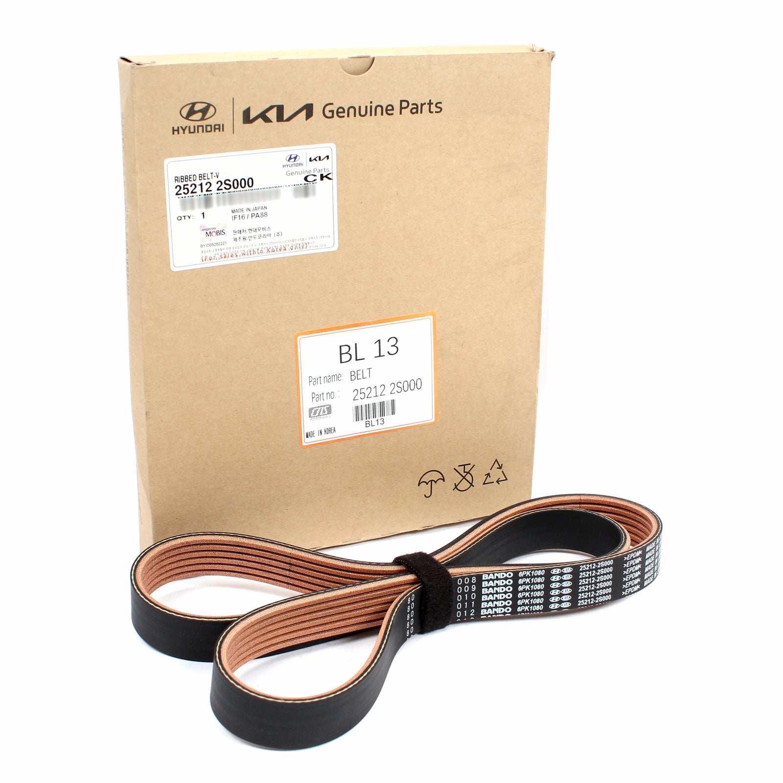 OEM V-Belt for 2020-23 Santa Cruz Santa Fe Sonata Tucson Sorento Sportage 2.5L