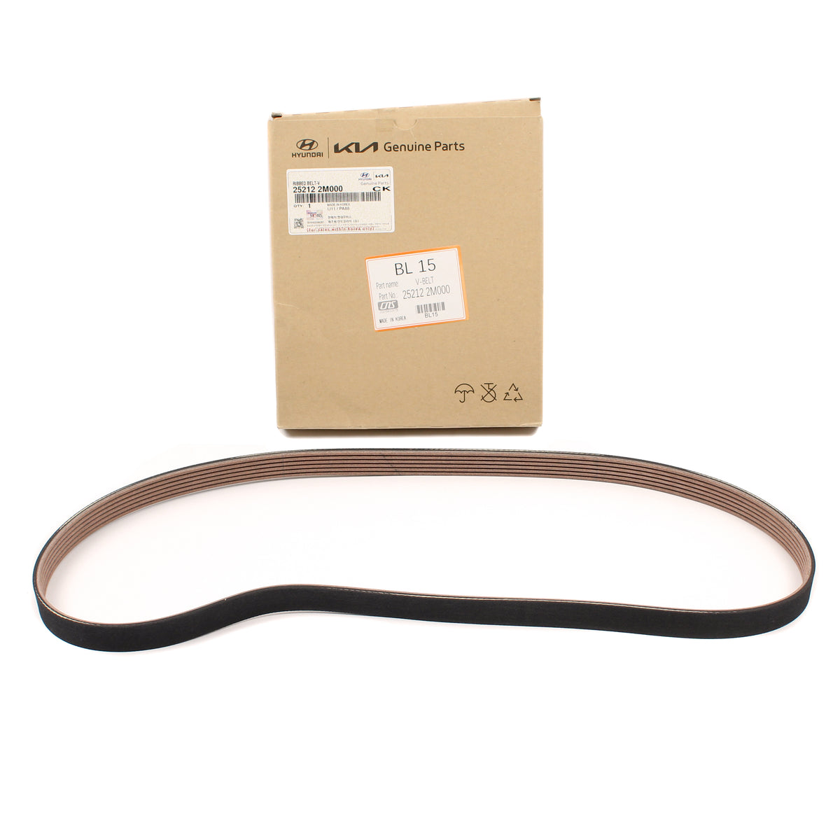 GENUINE Serpentine Belt for 2020-2023 Hyundai Kia 1.6L 252122M000