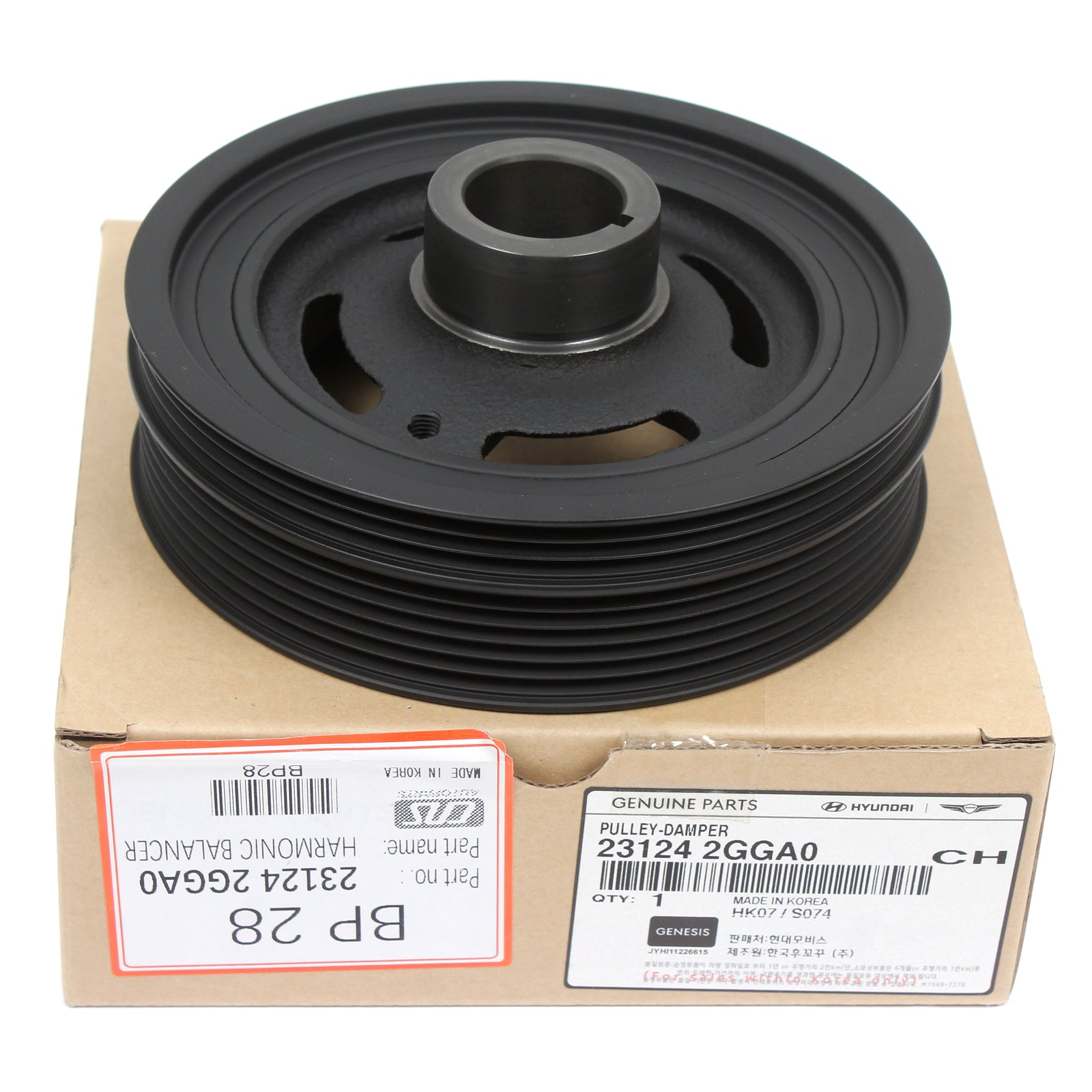 OEM Damper Pulley for 15-22 G70 Santa Fe Sonata Tucson Veloster N 231242GGA0