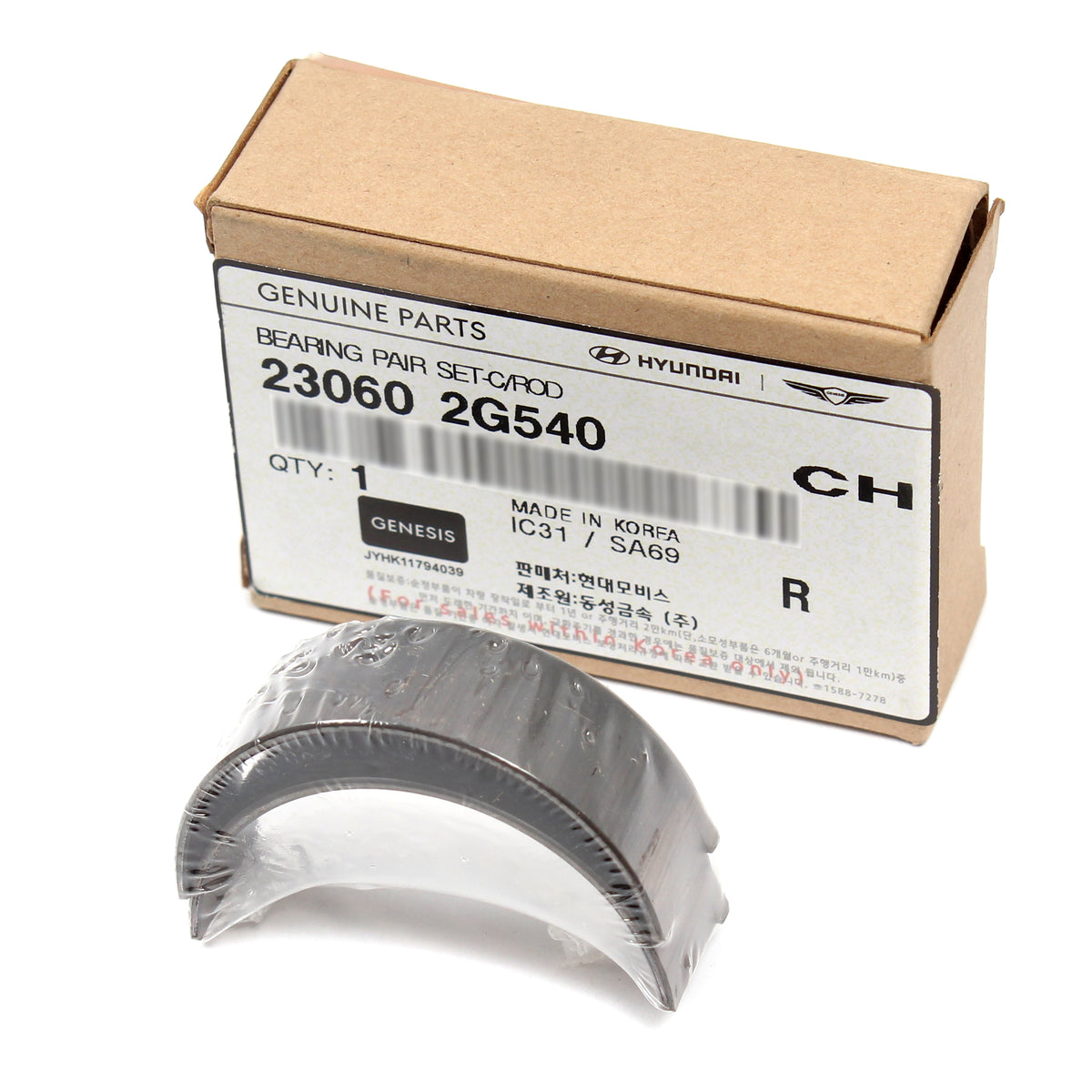 GENUINE Connecting Rod Bearings 4PACK for 2010-2023 GENESIS HYUNDAI KIA 2.0 2.4L