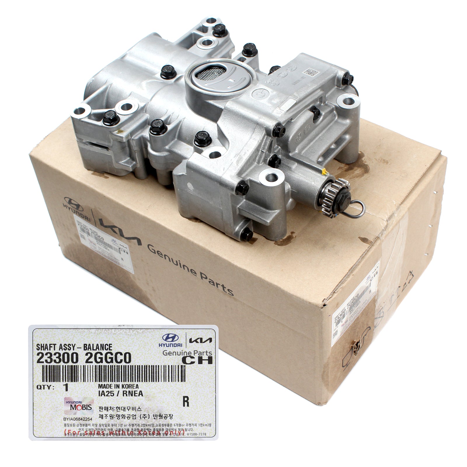 GENUINE Balance Shaft for 16-22 Santa Fe Sonata Veloster N Optima Sorento 2.4L 233002GGC0