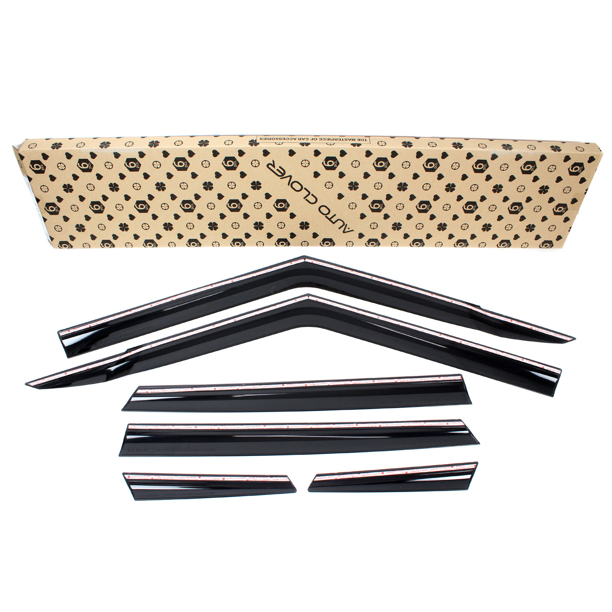 Smoked Window Sun Vent Visor Rain Guards 6pcs for 2020-2023 Kia Soul Booster EV