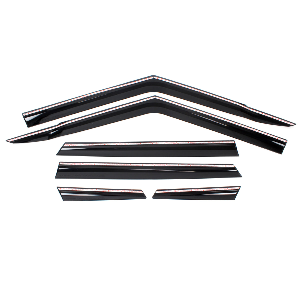 Smoked Window Sun Vent Visor Rain Guards 6pcs for 2020-2023 Kia Soul Booster EV