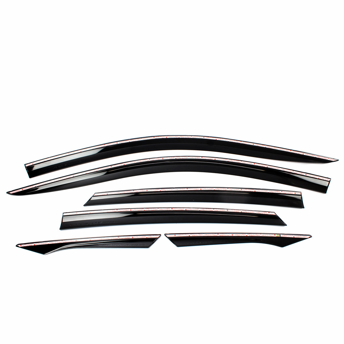 Black Smoked Window Sun Visor Rain Guards 6PCS for 2016-2021 Honda Civic SEDAN