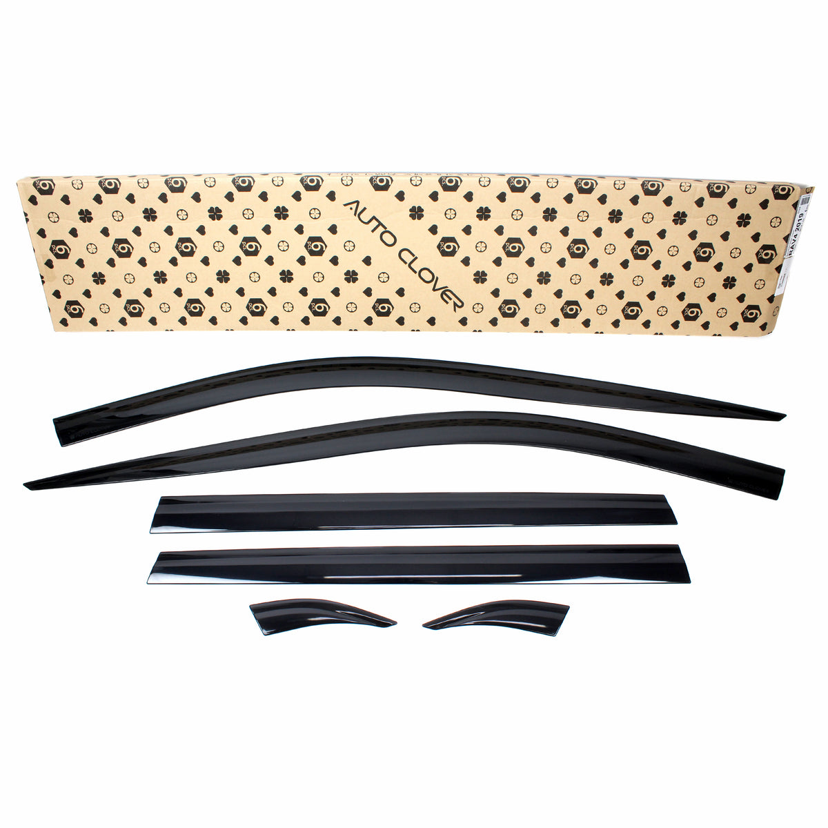 Smoked Window Sun Vent Visor Rain Guards 6pcs for 2019-2023 Toyota Rav4