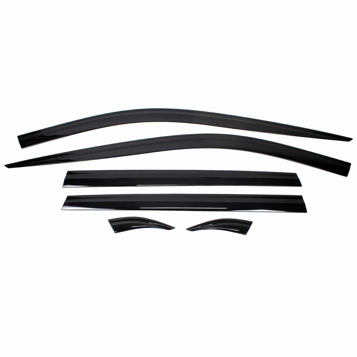 Smoked Window Sun Vent Visor Rain Guards 6pcs for 2019-2023 Toyota Rav4