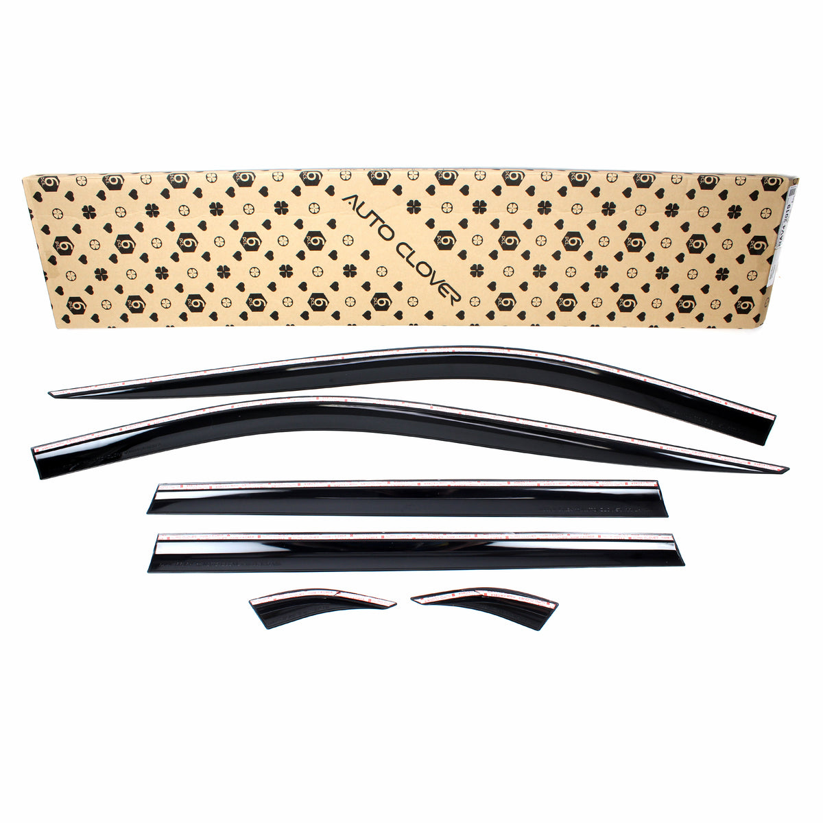 Smoked Window Sun Vent Visor Rain Guards 6pcs for 2019-2023 Toyota Rav4