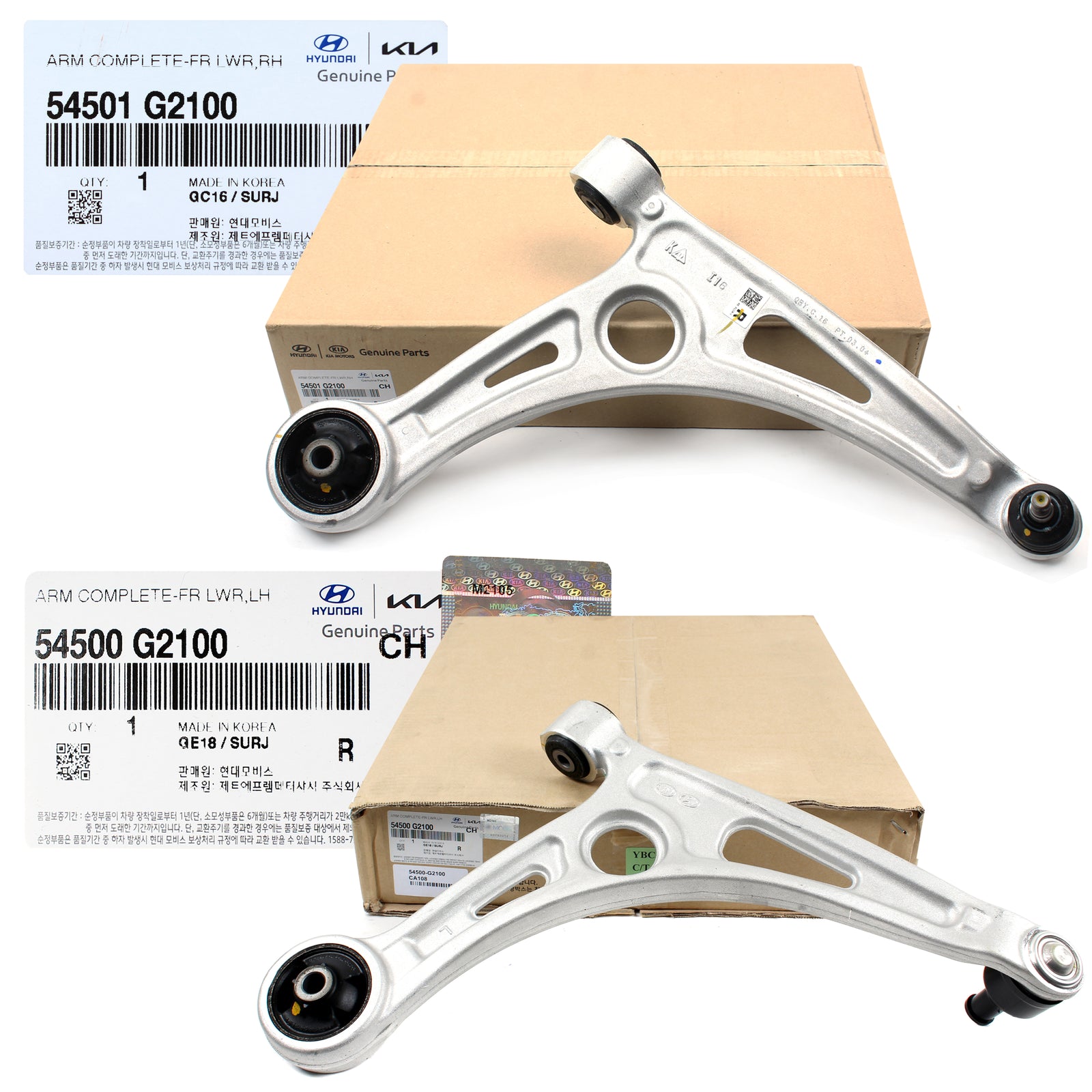 GENUINE Control Arms LEFT RIGHT for 2017-2023 Ioniq Kona EV Niro EV 54501G2100
