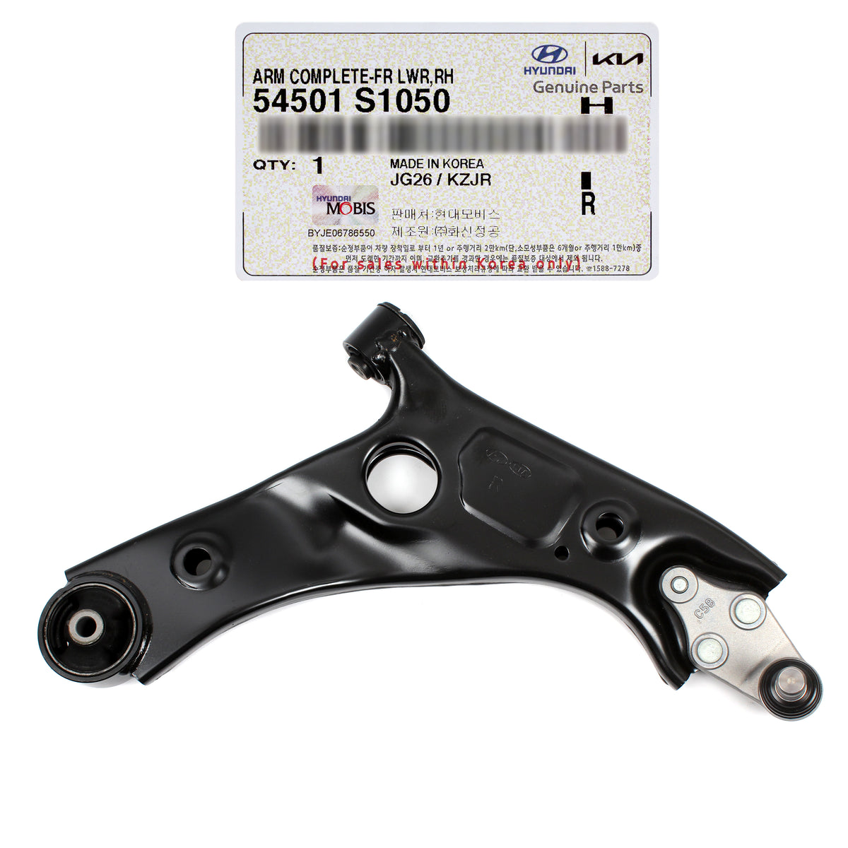 GENUINE Front Control Arms LEFT &amp; RIGHT for 19-20 Hyundai Santa Fe 54501S1050