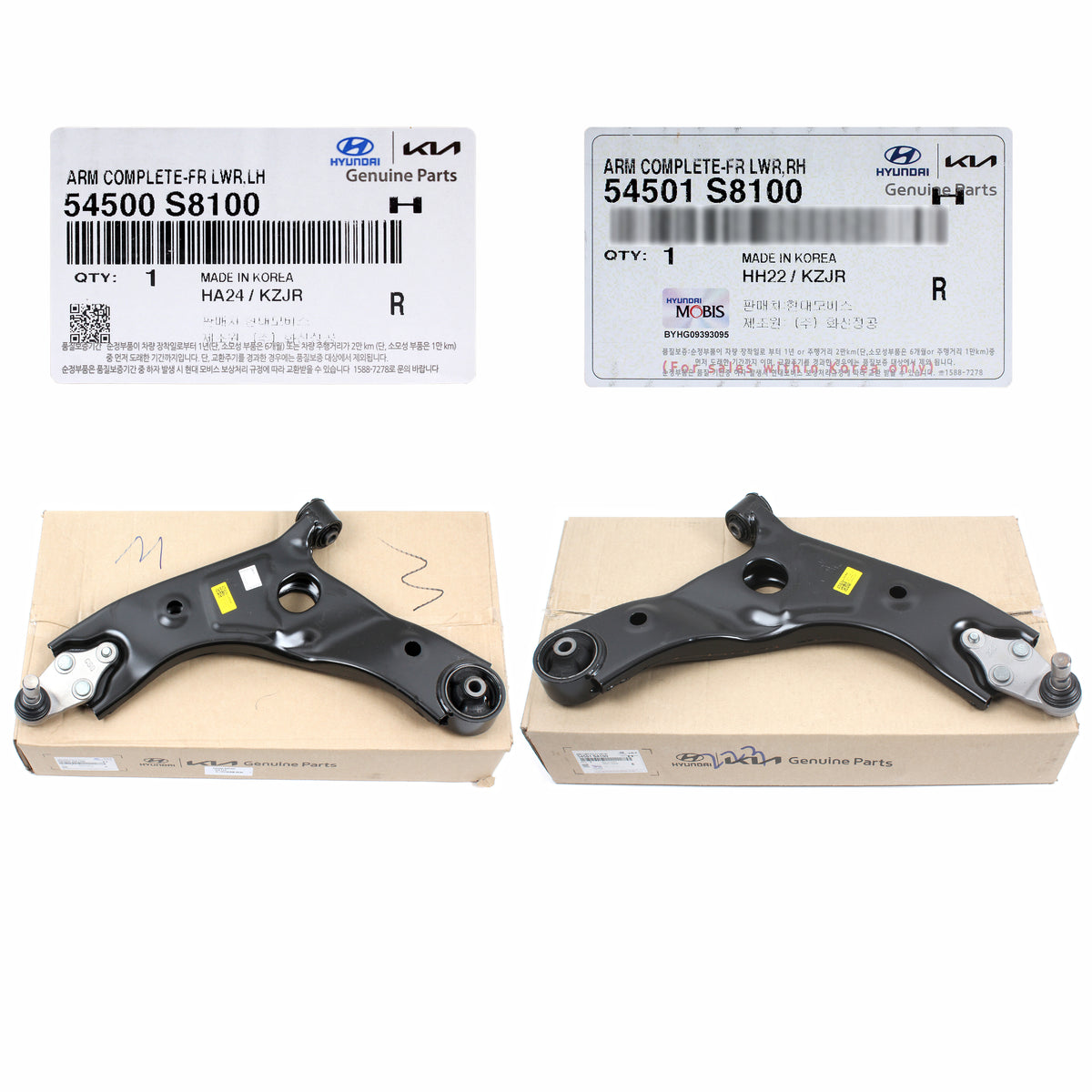 GENUINE Front Lower Control Arms LEFT &amp; RIGHT for 2020-2024 Palisade Telluride