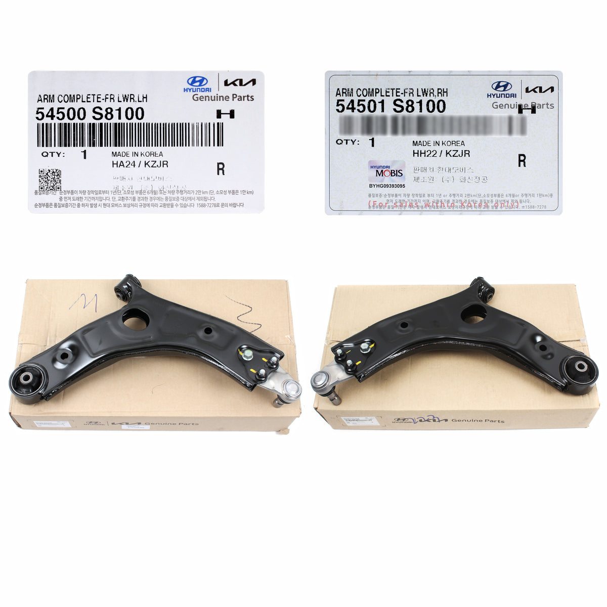 GENUINE Front Lower Control Arms LEFT &amp; RIGHT for 2020-2024 Palisade Telluride
