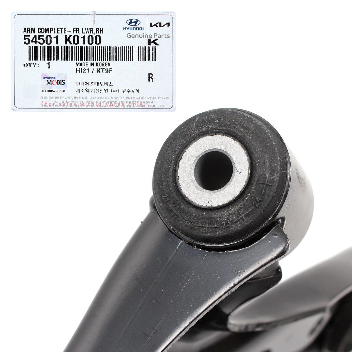 GENUINE Front Lower Control Arms LEFT &amp; RIGHT for 20-22 Kia Soul 54501K0100