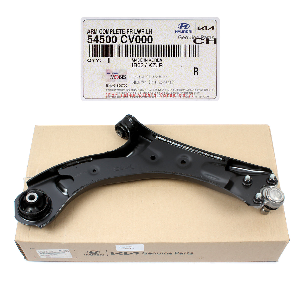 GENUINE Front Lower Control Arm LEFT DRIVER for 2022 2023 Kia EV6 54500CV000