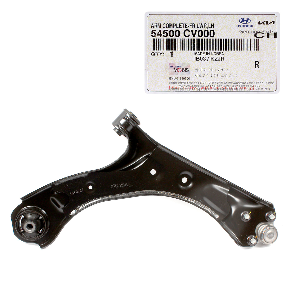 GENUINE Front Lower Control Arm LEFT DRIVER for 2022 2023 Kia EV6 54500CV000