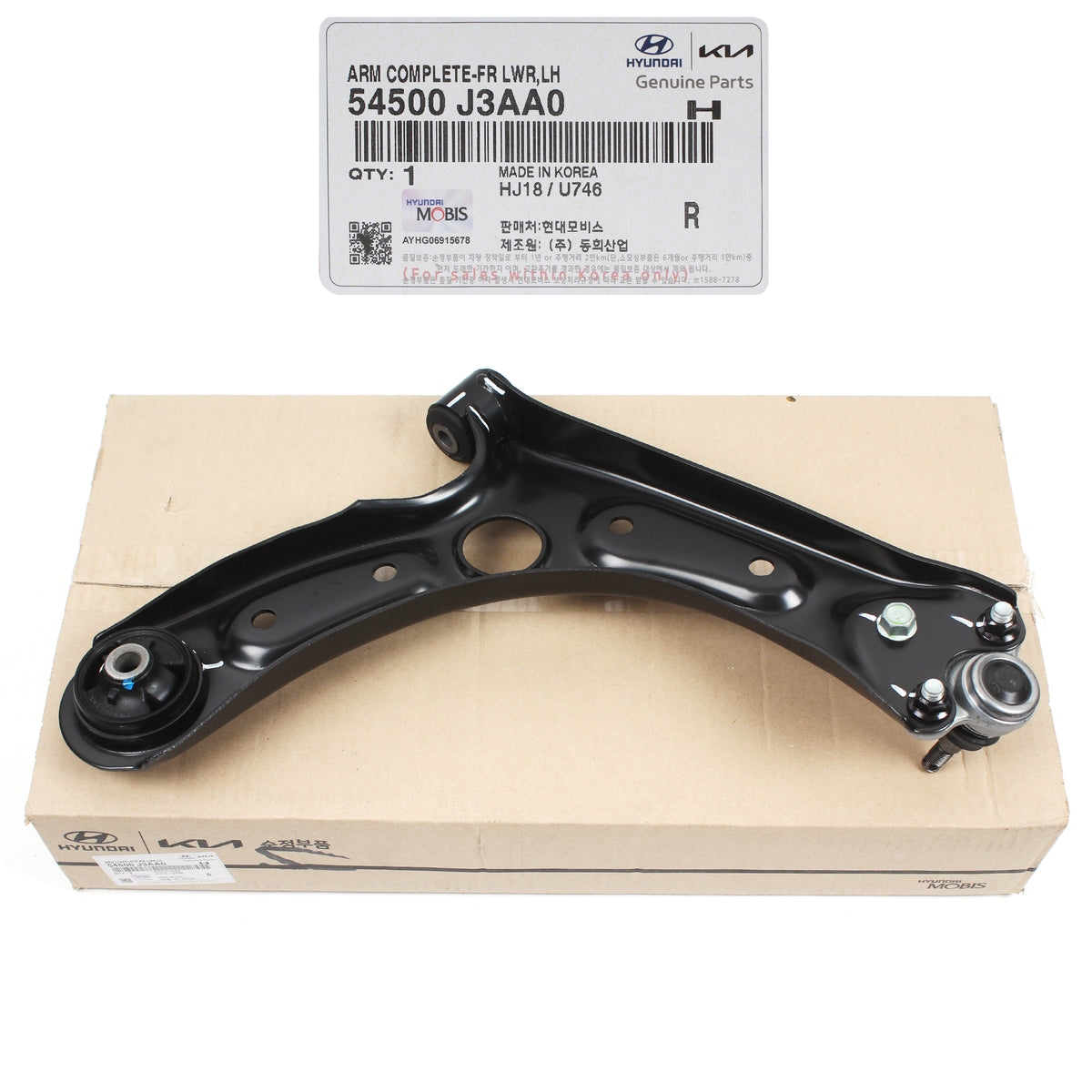 GENUINE 19-21 Hyundai Veloster for Front Lower Control Arm DRIVER 54500J3AA0