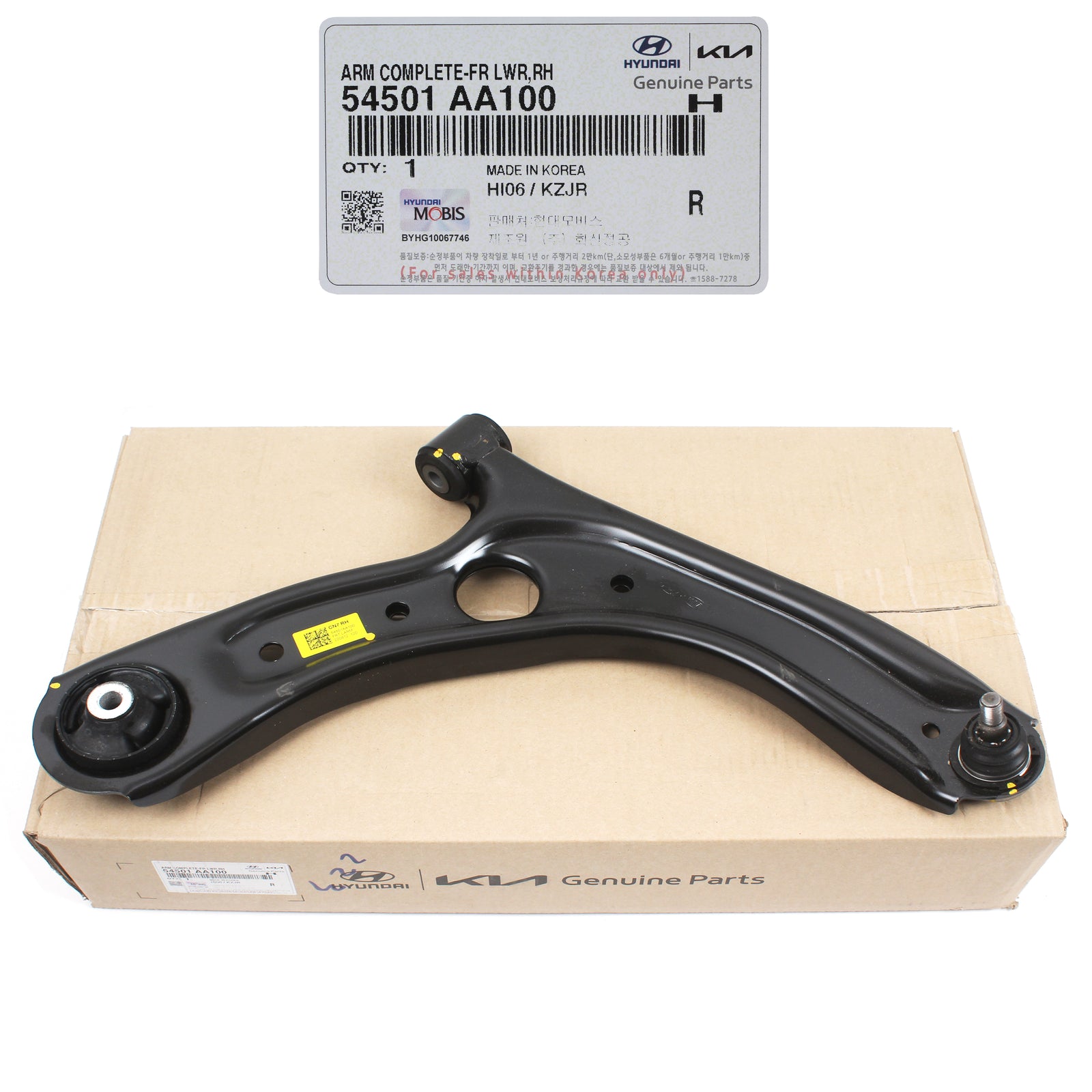 GENUINE OEM Kia Soul 2020-2022 for Front Lower Control Arm LEFT LH 54500-K0100