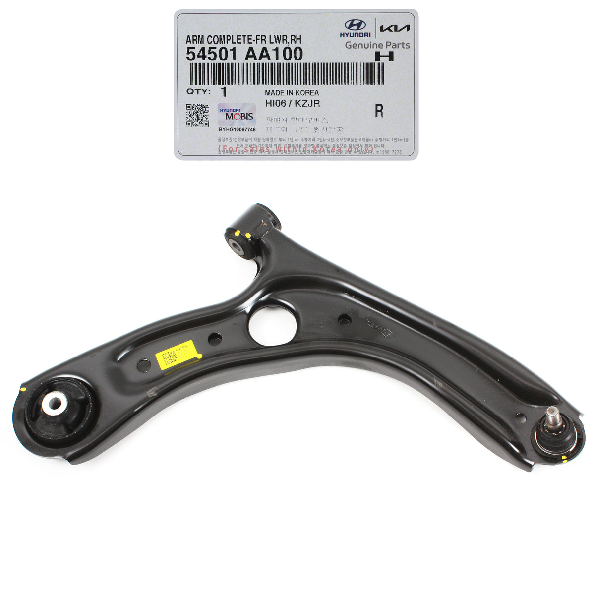 GENUINE OEM Kia Soul 2020-2022 for Front Lower Control Arm LEFT LH 54500-K0100
