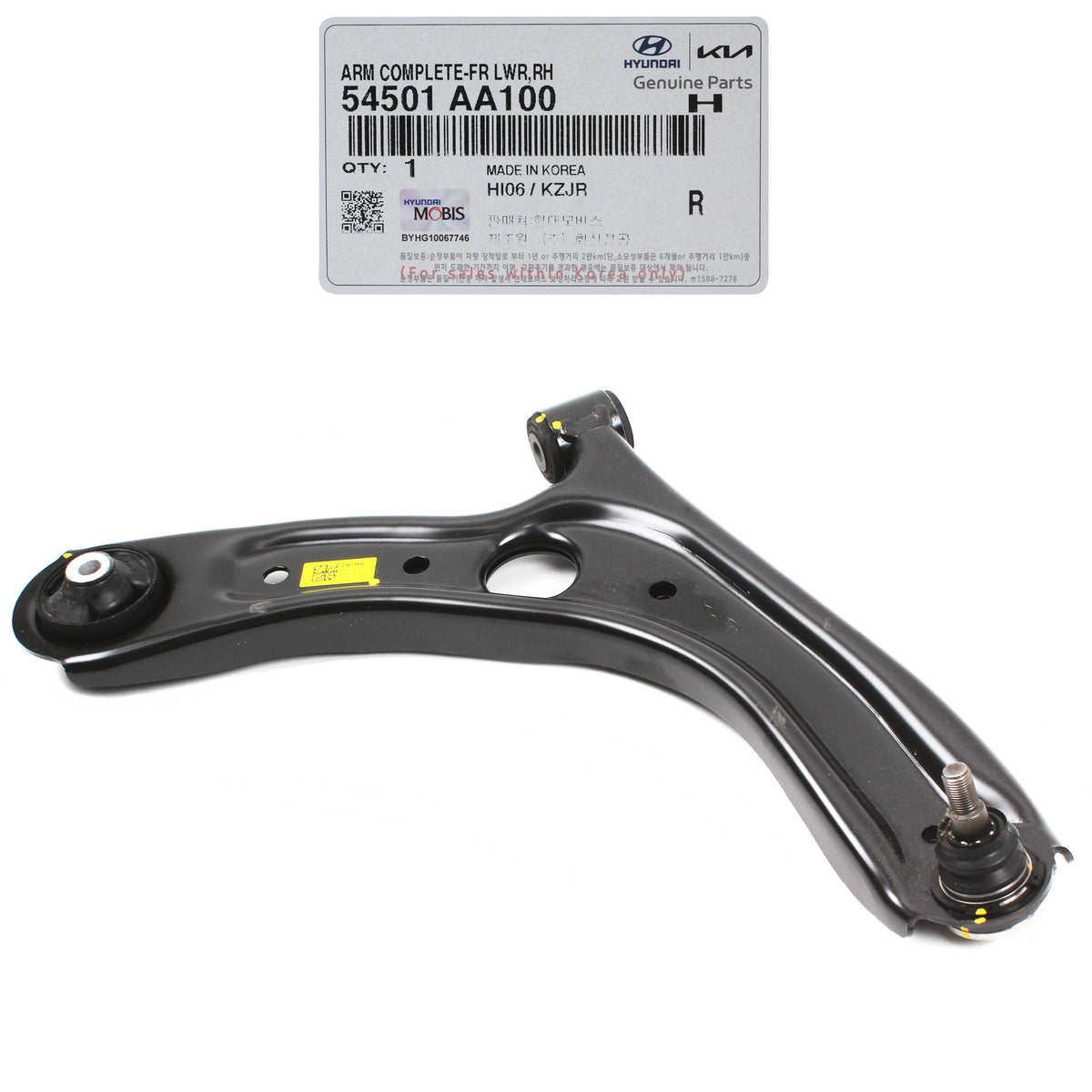 GENUINE OEM Kia Soul 2020-2022 for Front Lower Control Arm LEFT LH 54500-K0100