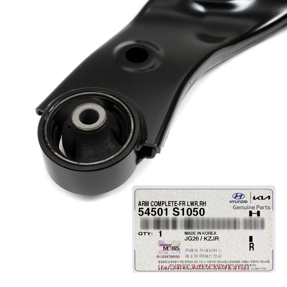 GENUINE Front Control Arm RIGHT RH for 2019-2020 Hyundai Santa Fe 54501S1050