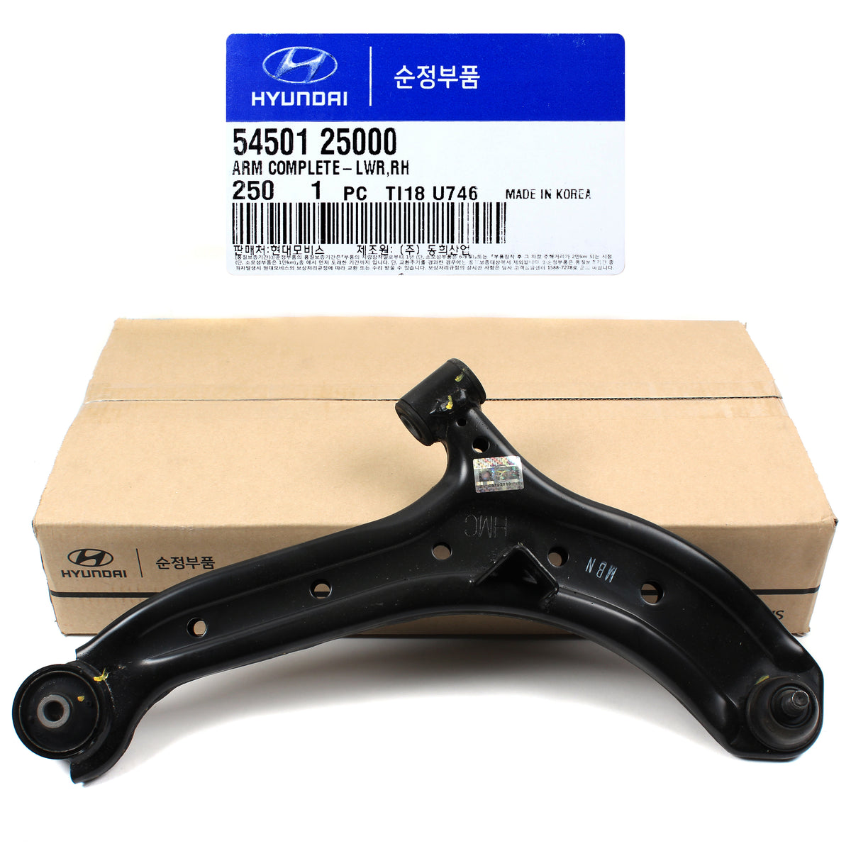 GENUINE Control Arm Lower FRONT RIGHT for 00-05 Hyundai Accent OEM 5450125000