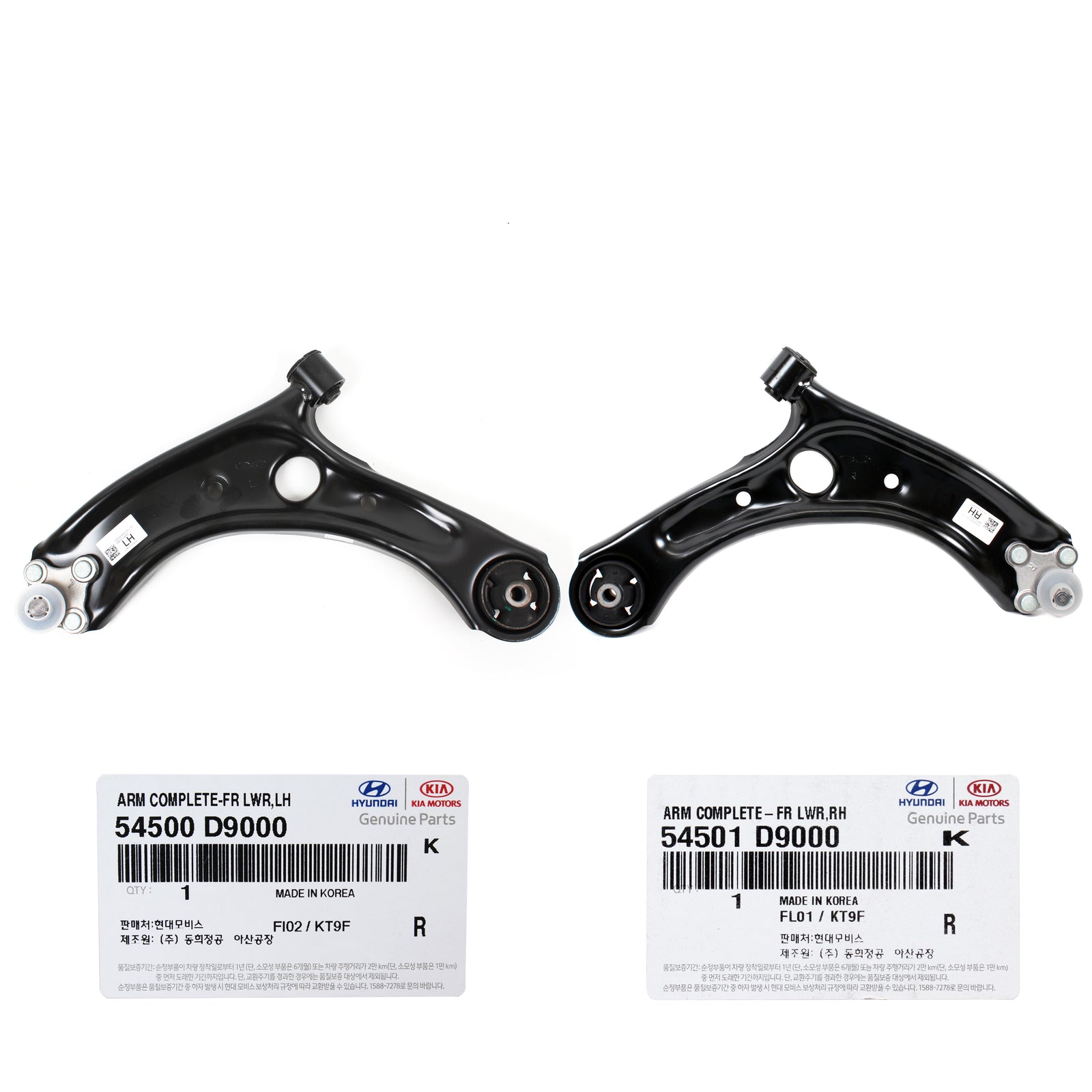 OEM Front Lower Control Arms LH & RH for 15-20 Sonata Tucson Optima Sportage