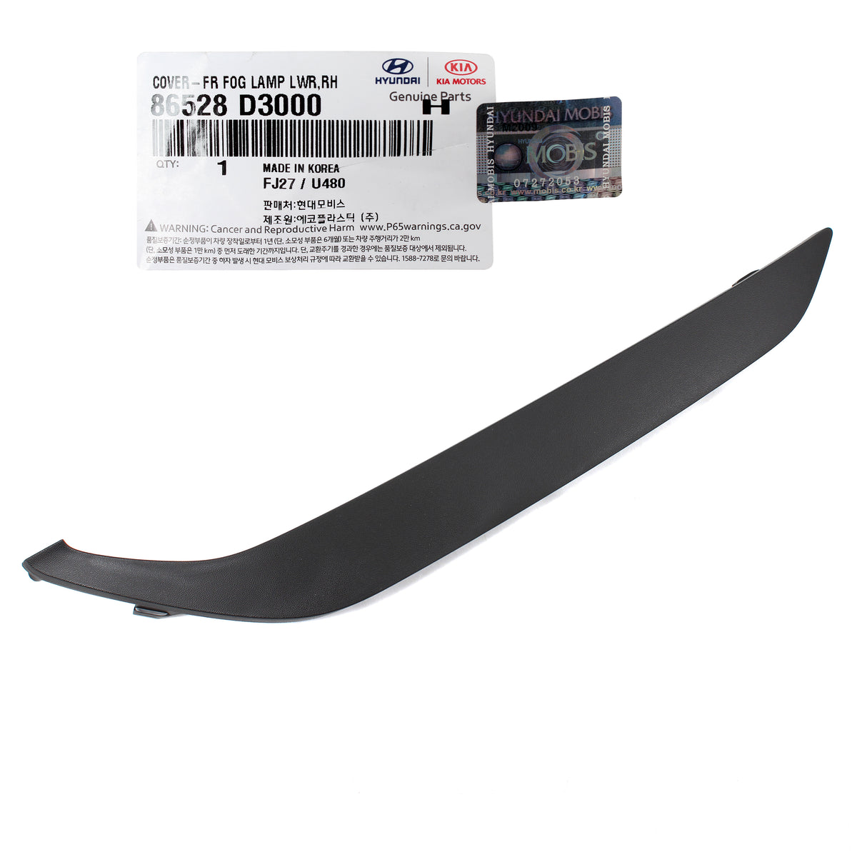 OEM Front Bumper Trim Molding LEFT &amp; RIGHT for 16-18 Hyundai Tucson 86528D3000