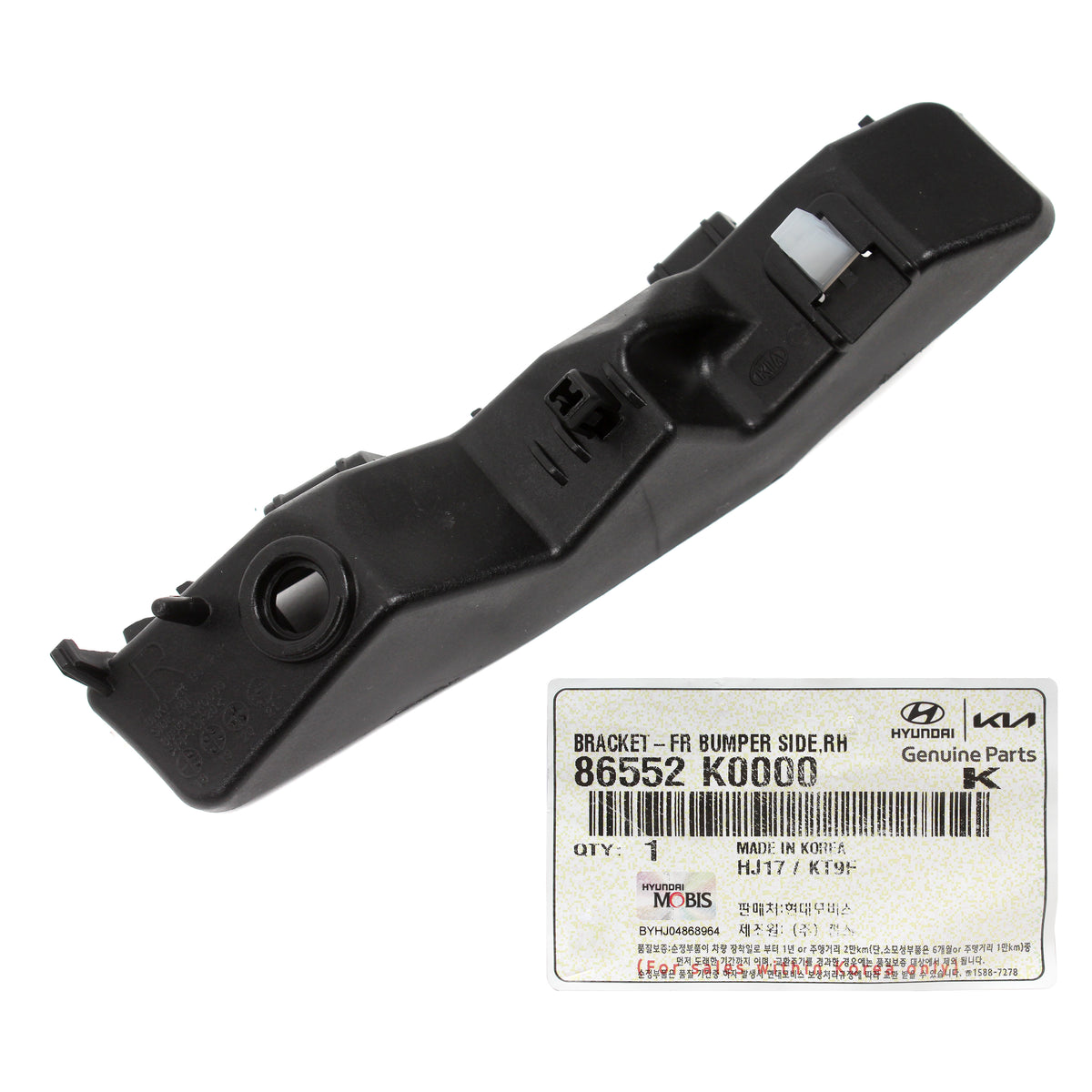 GENUINE Front Bumper Bracket RIGHT PASSENGER for 20-22 Kia Soul 86552K0000