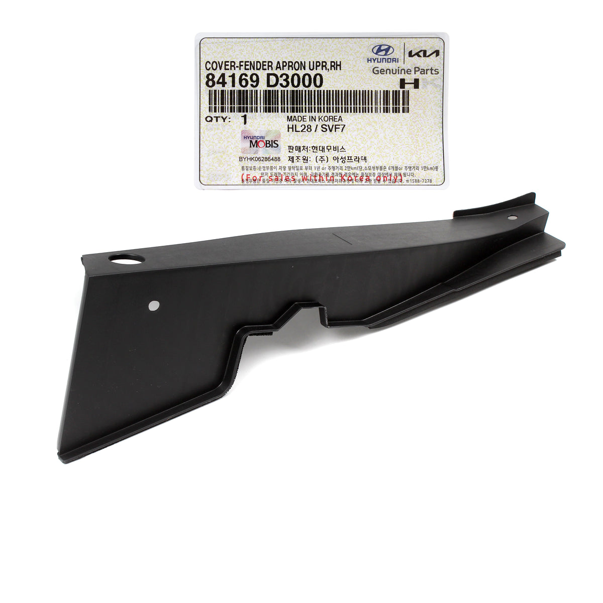 GENUINE Fender Apron Upper Covers LH &amp; RH for 16-21 Hyundai Tucson 84169D3000