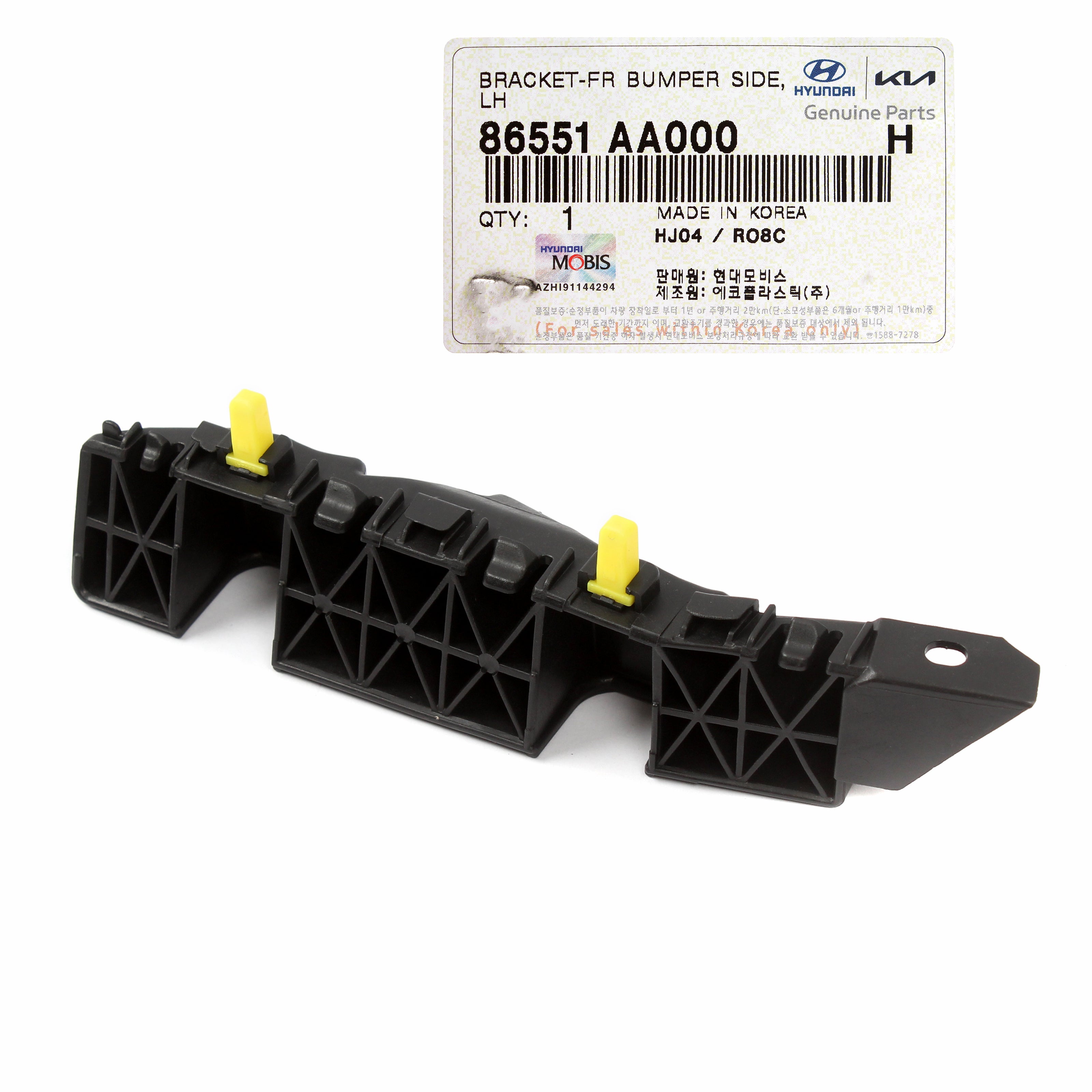 86551 R5000 GENUINE Front Bumper Side Bracket LEFT LH for 21-22 Hyundai Elantra 86 ...