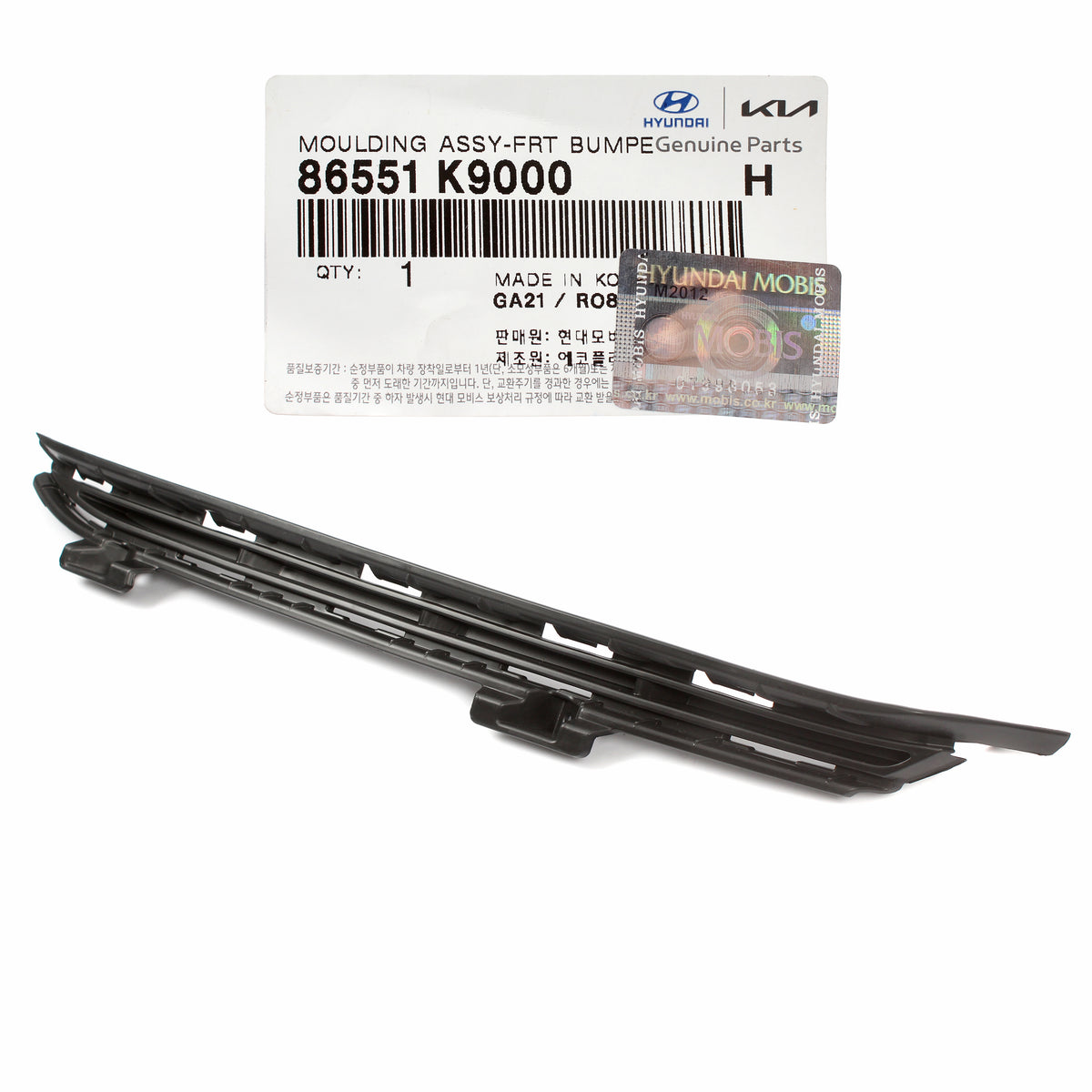 GENUINE Front Bumper Trim Molding LEFT for 19-22 Hyundai Veloster N 86551K9000