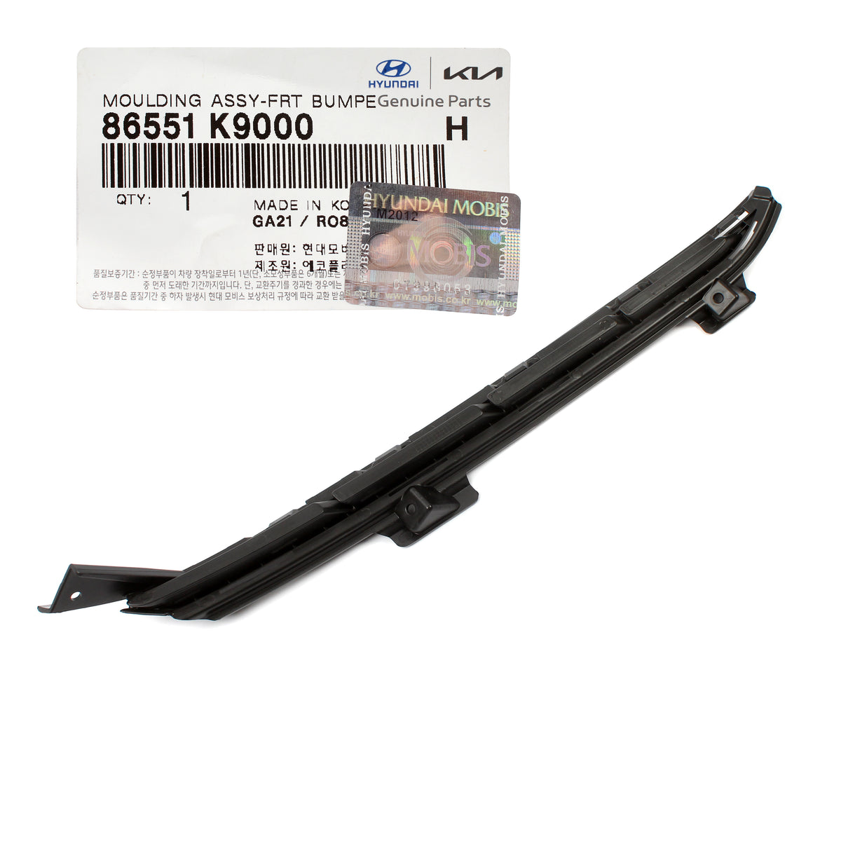 GENUINE Front Bumper Trim Molding LEFT for 19-22 Hyundai Veloster N 86551K9000