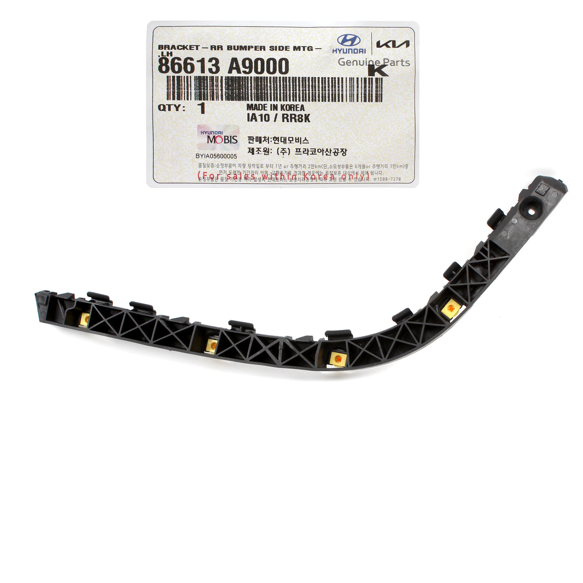 GENUINE REAR Bumper Side Brackets LEFT &amp; RIGHT for 15-21 Kia Sedona 86614A9000