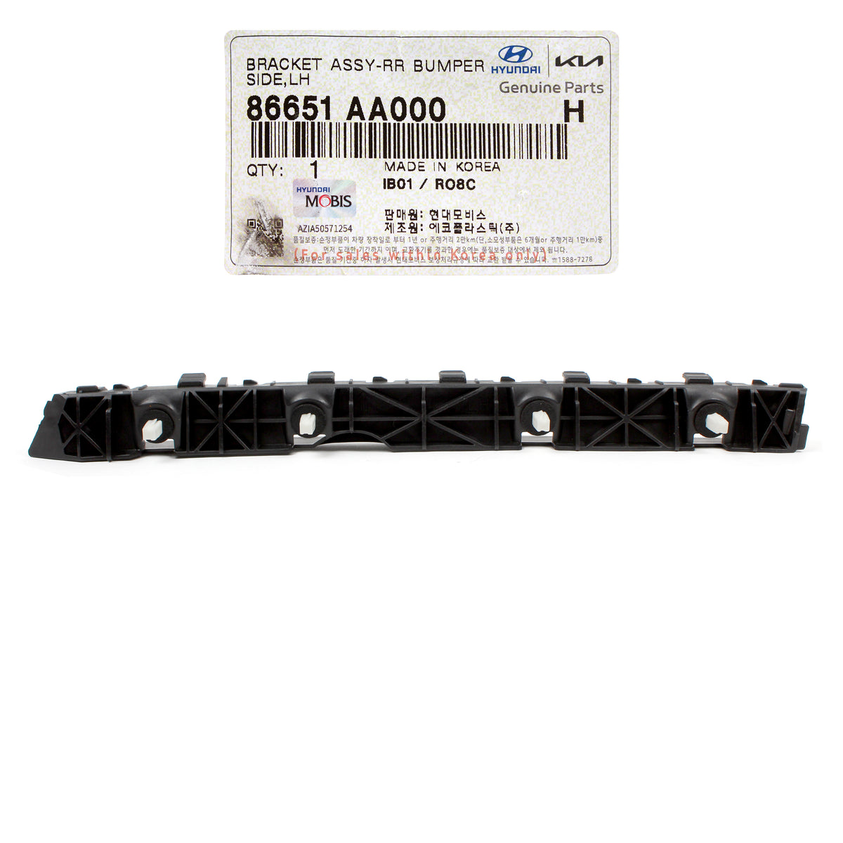 GENUINE Rear Bumper Side Bracket LEFT LH for 21-23 Hyundai Elantra 86651AA000