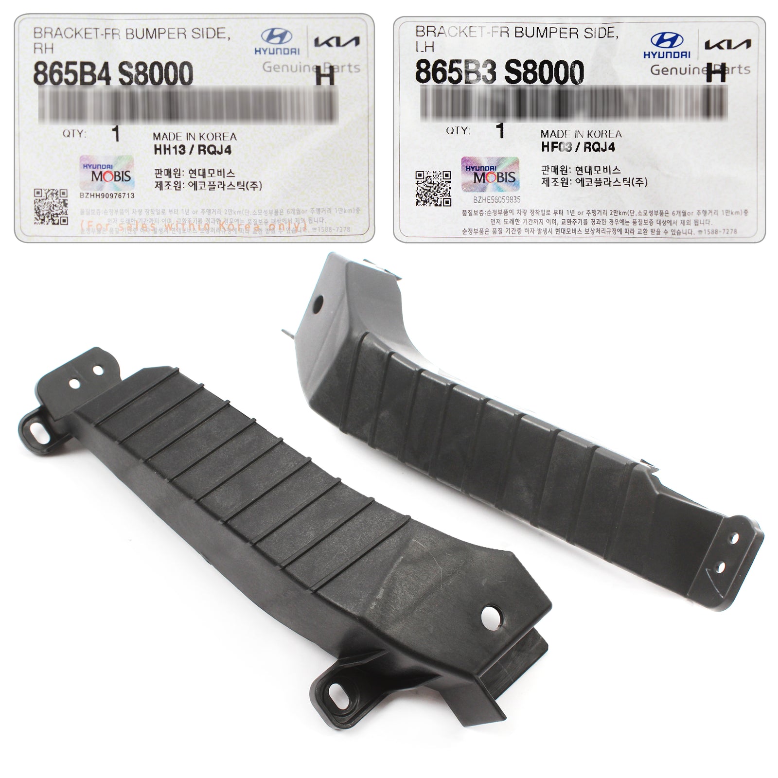 OEM Front Bumper Side Brackets LH & RH for 2020,2021,2022 Hyundai Palisade 865B4S8000