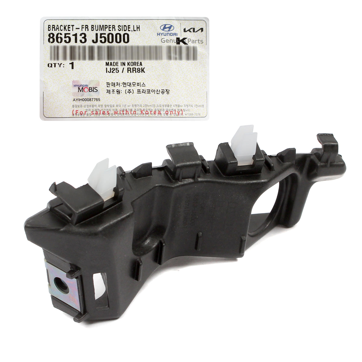 GENUINE Front Bumper Side Brackets LH RH for 2018-2023 Kia Stinger 86514J5000