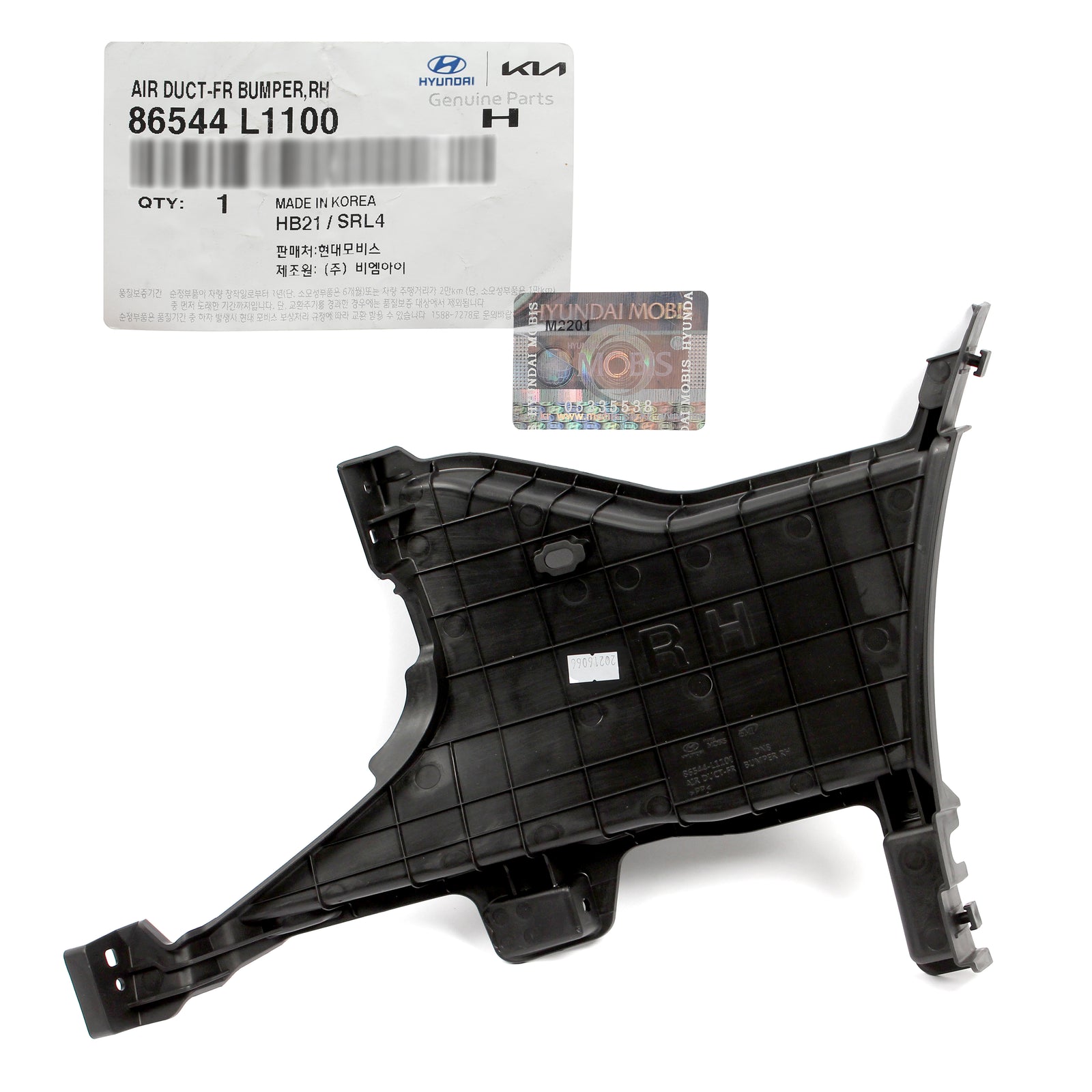 GENUINE Front Bumper Air Duct Curtain RIGHT for 2020-2023 Sonata Hybrid