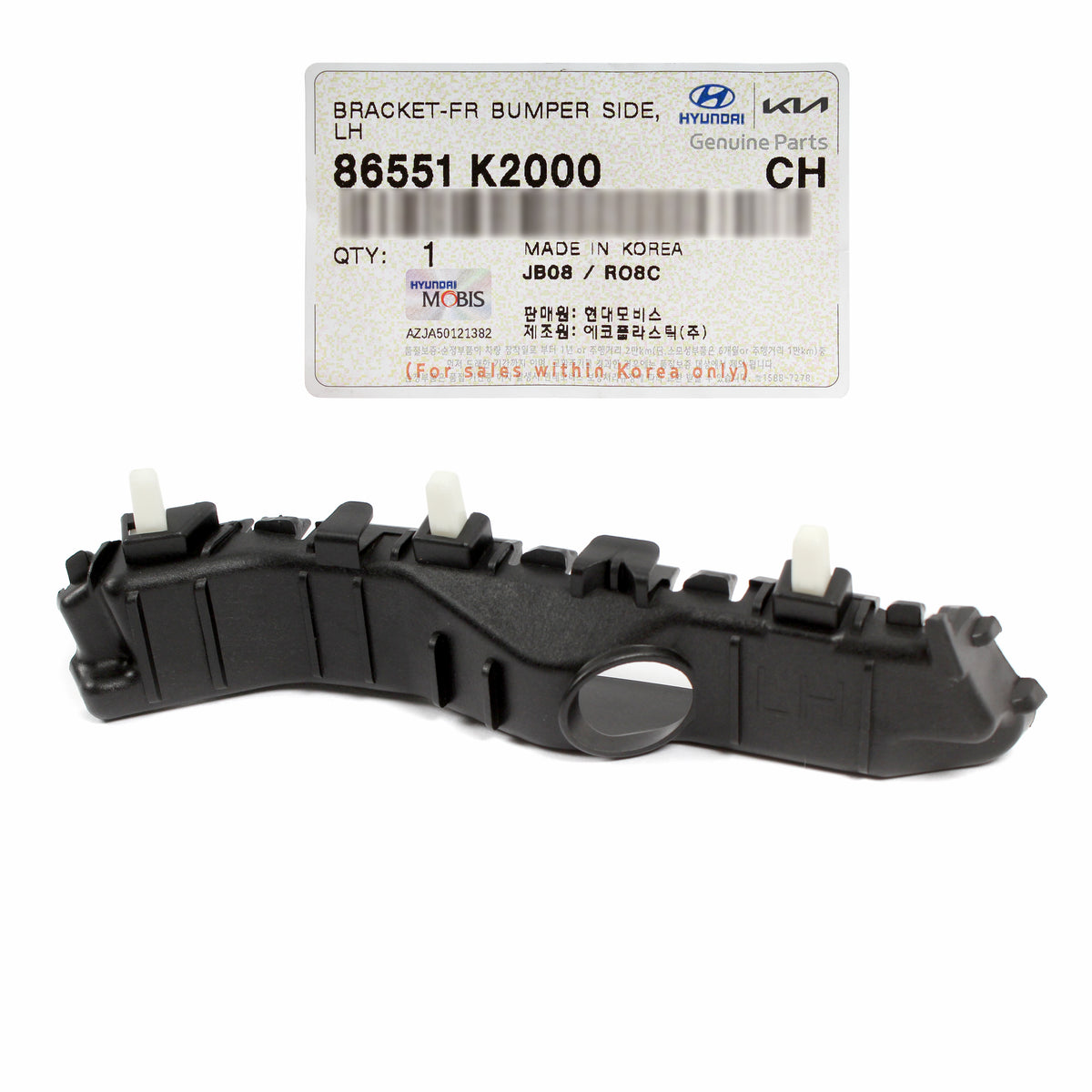 GENUINE Front Bumper Side Bracket LEFT for 2020-2024 Hyundai Venue 86551K2000