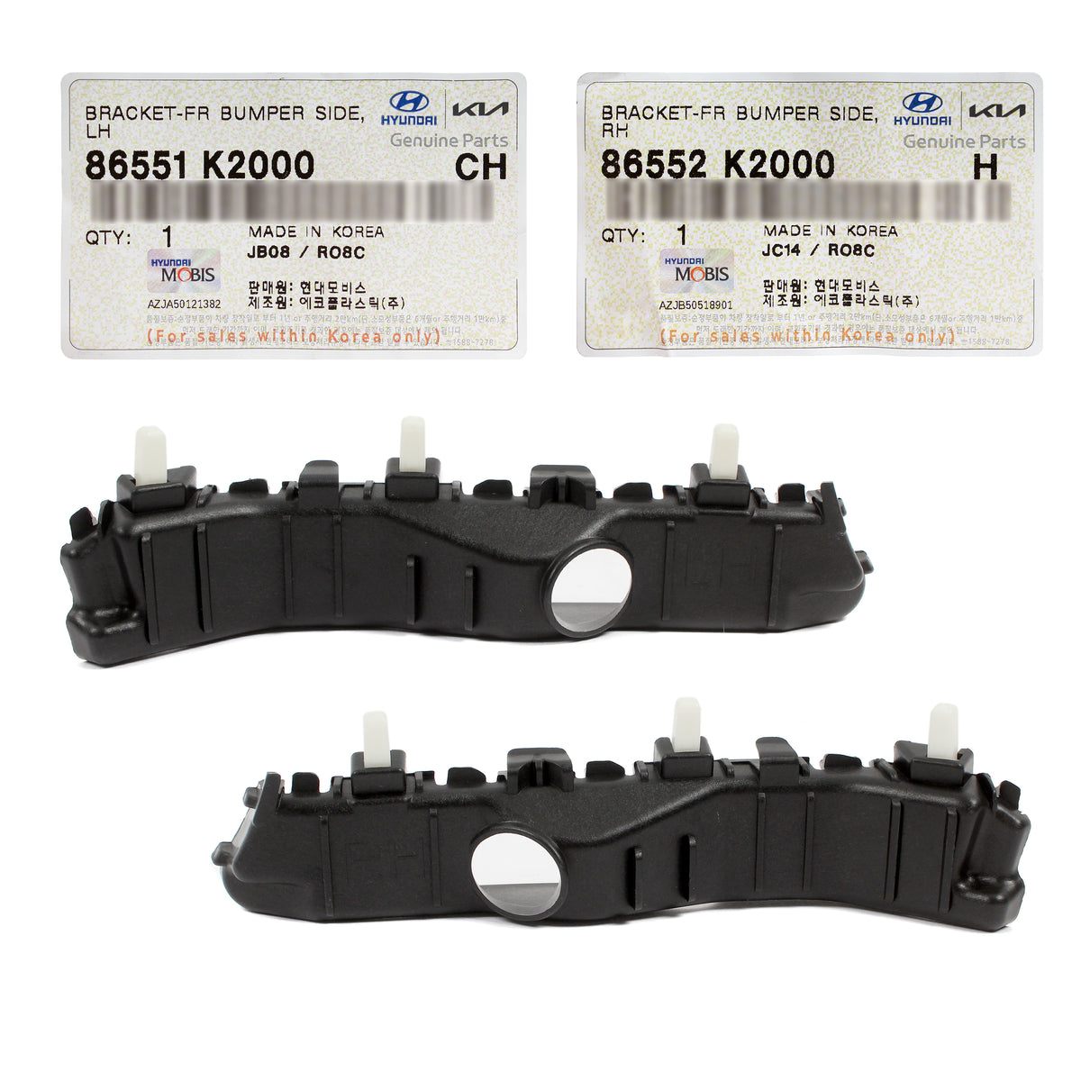 GENUINE Front Bumper Side Brackets LEFT &amp; RIGHT for 2020-2024 Hyundai Venue