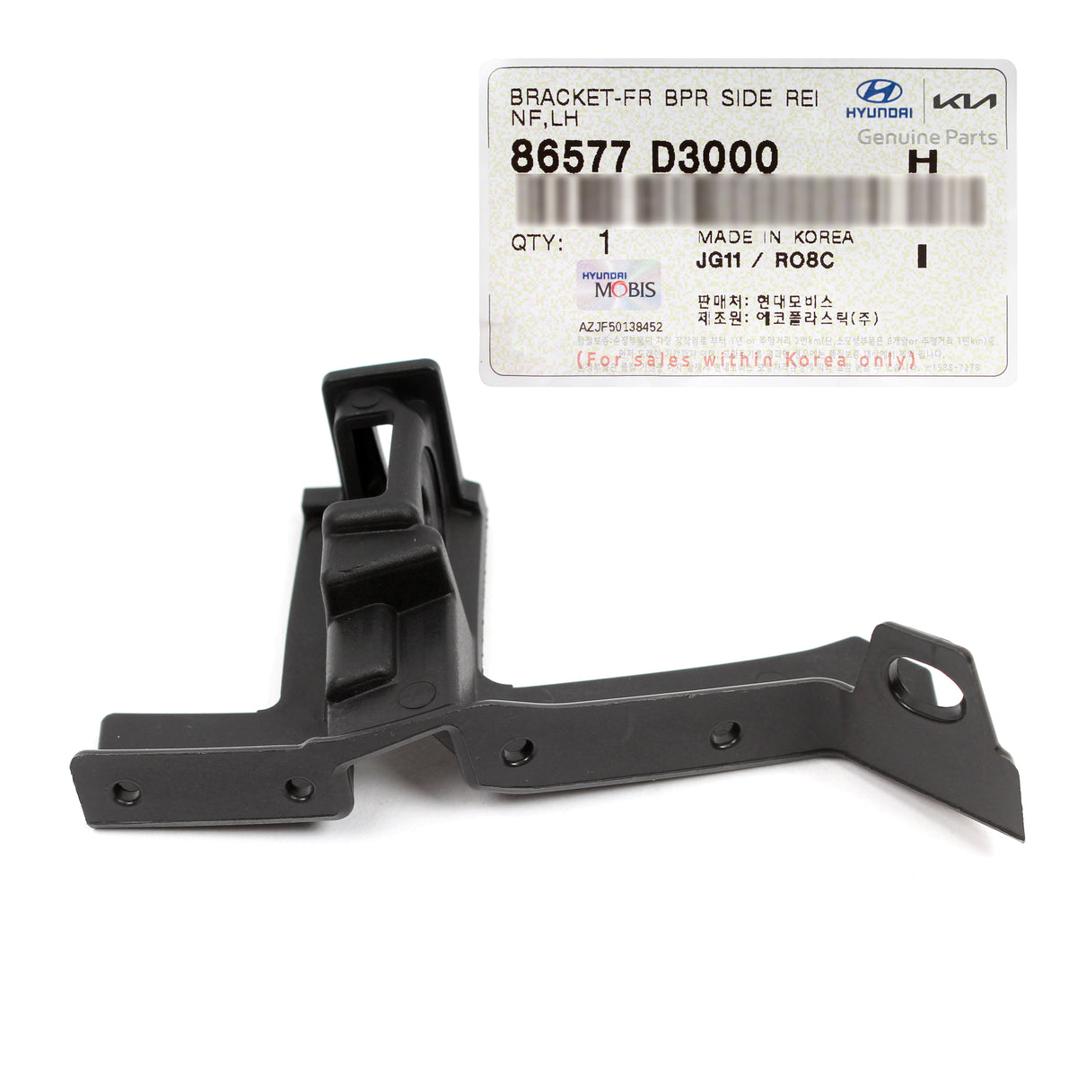 GENUINE Front Bumper Side Bracket LEFT for 2016-2018 Hyundai Tucson 86577D3000