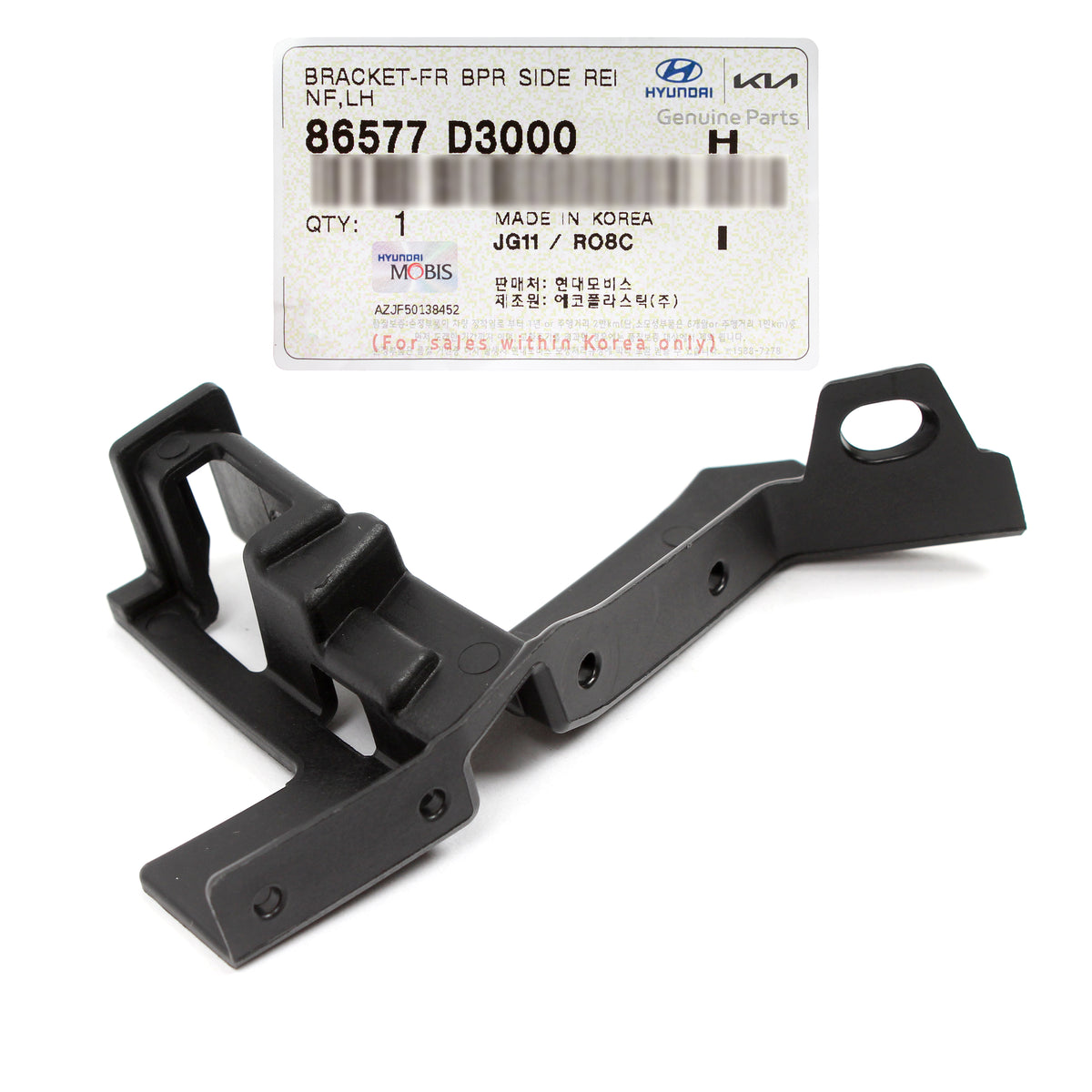 GENUINE Front Bumper Side Bracket LEFT for 2016-2018 Hyundai Tucson 86577D3000