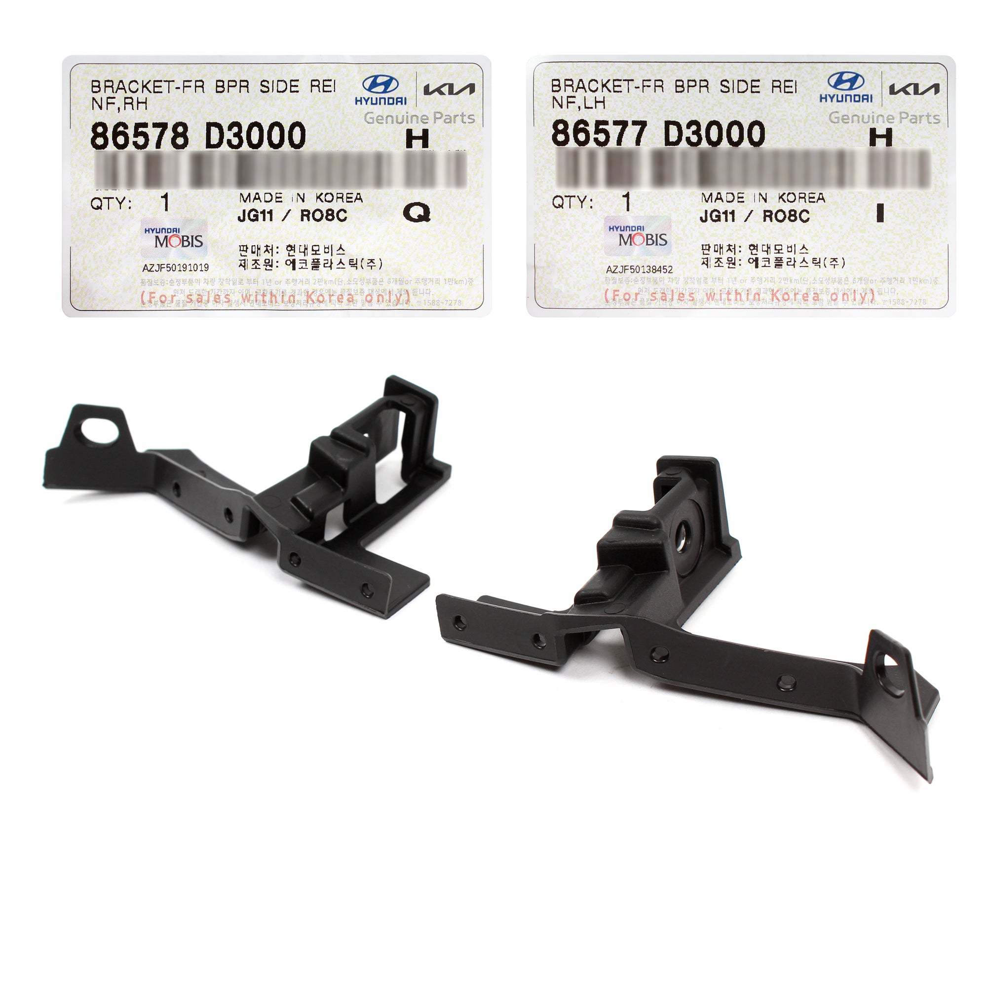 GENUINE Front Bumper Side Brackets LEFT & RIGHT for 2016-2018 Hyundai Tucson