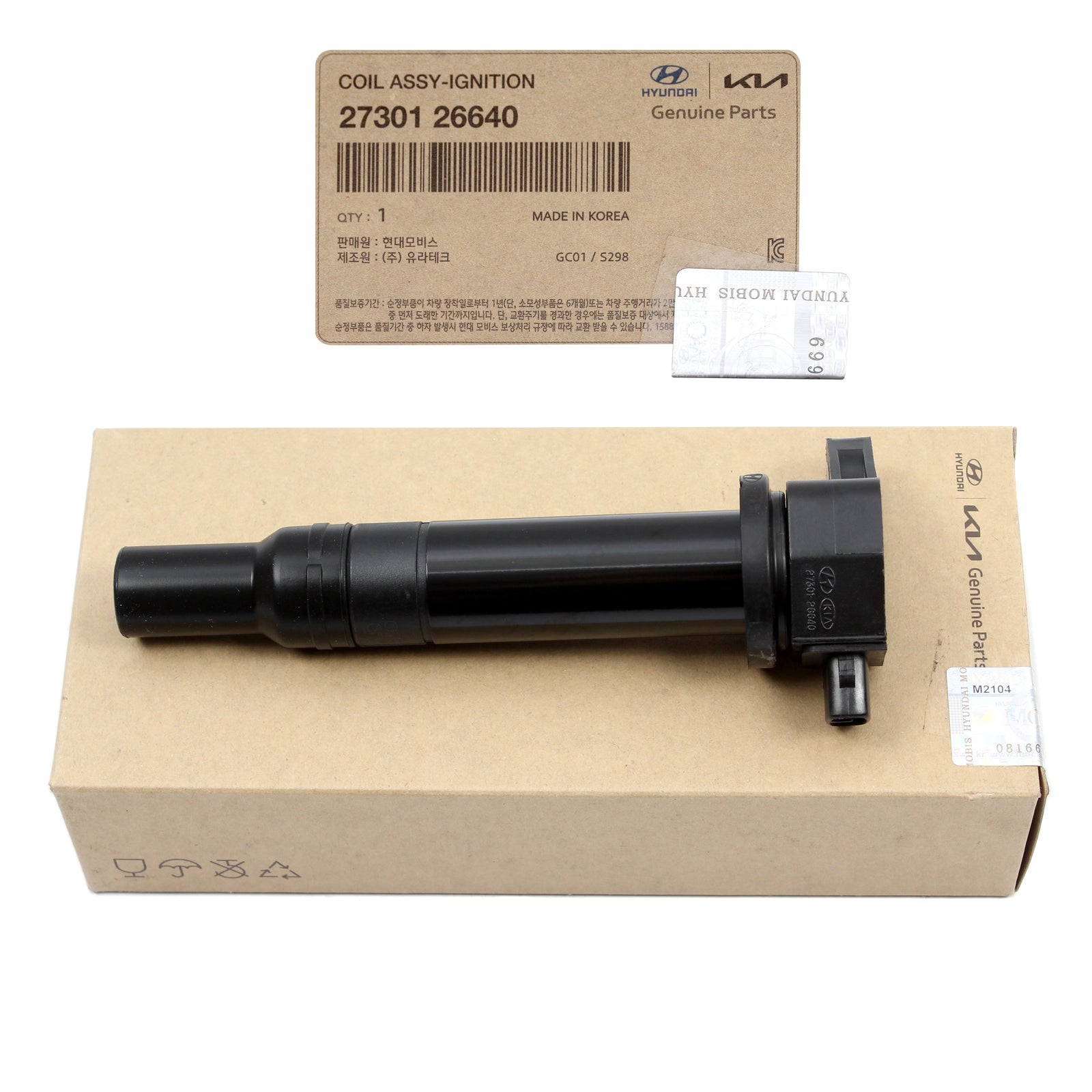 GENUINE Ignition Coil for 06-11 Hyundai Accent Kia Rio 1.6L OEM 2730126640