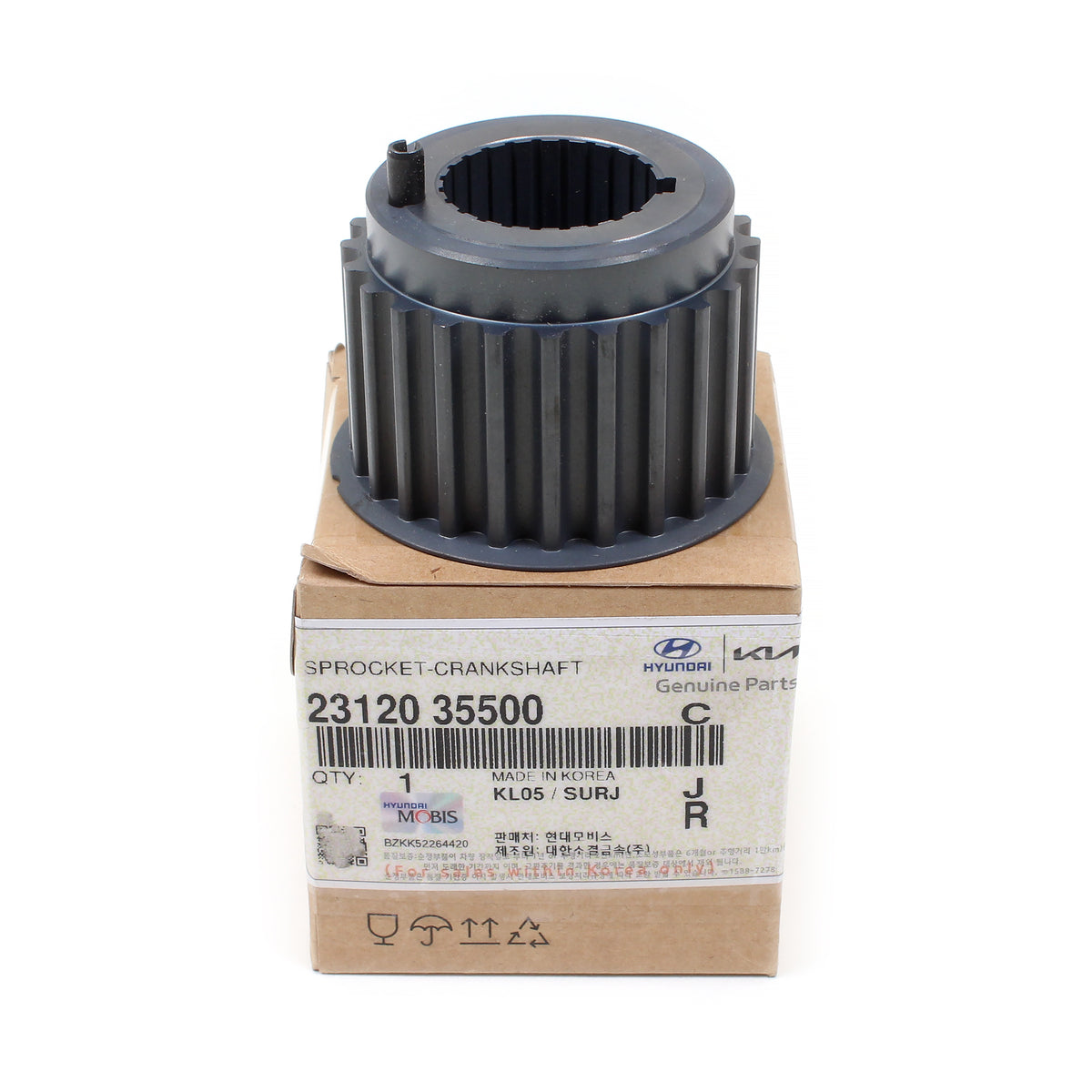 Genuine Crankshaft Gear for 99-09 Hyundai 01-10 Kia 2.5L 2.7L OE# 23120-35500