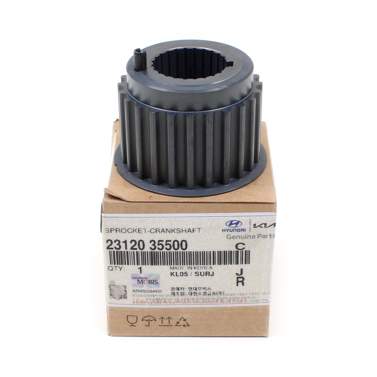 Genuine Crankshaft Gear for 99-09 Hyundai 01-10 Kia 2.5L 2.7L OE# 23120-35500