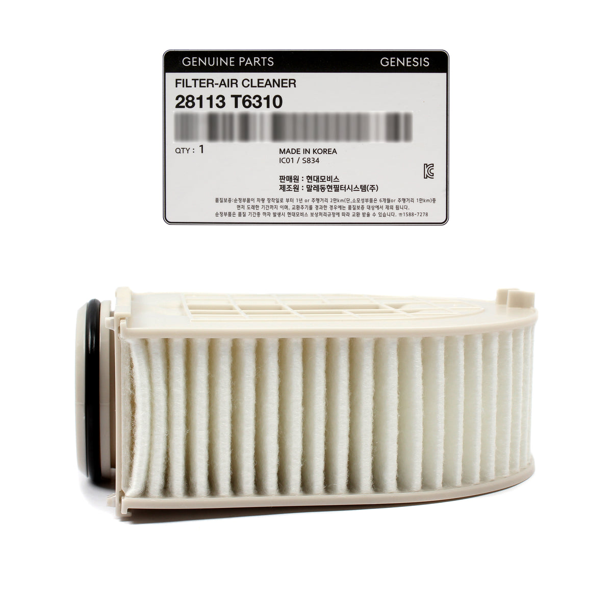 GENUINE OEM Air Filters 2PACK for 2021-2024 Genesis GV80 3.5L 28113T6310